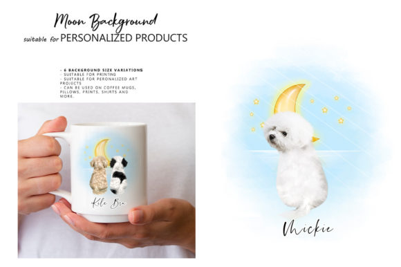 Moon Background Personalized Products
