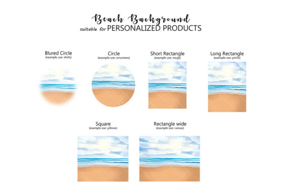 Beach Background Personalized Products