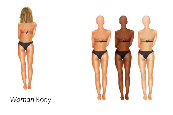 Standing Woman Body for Sublimation/pod