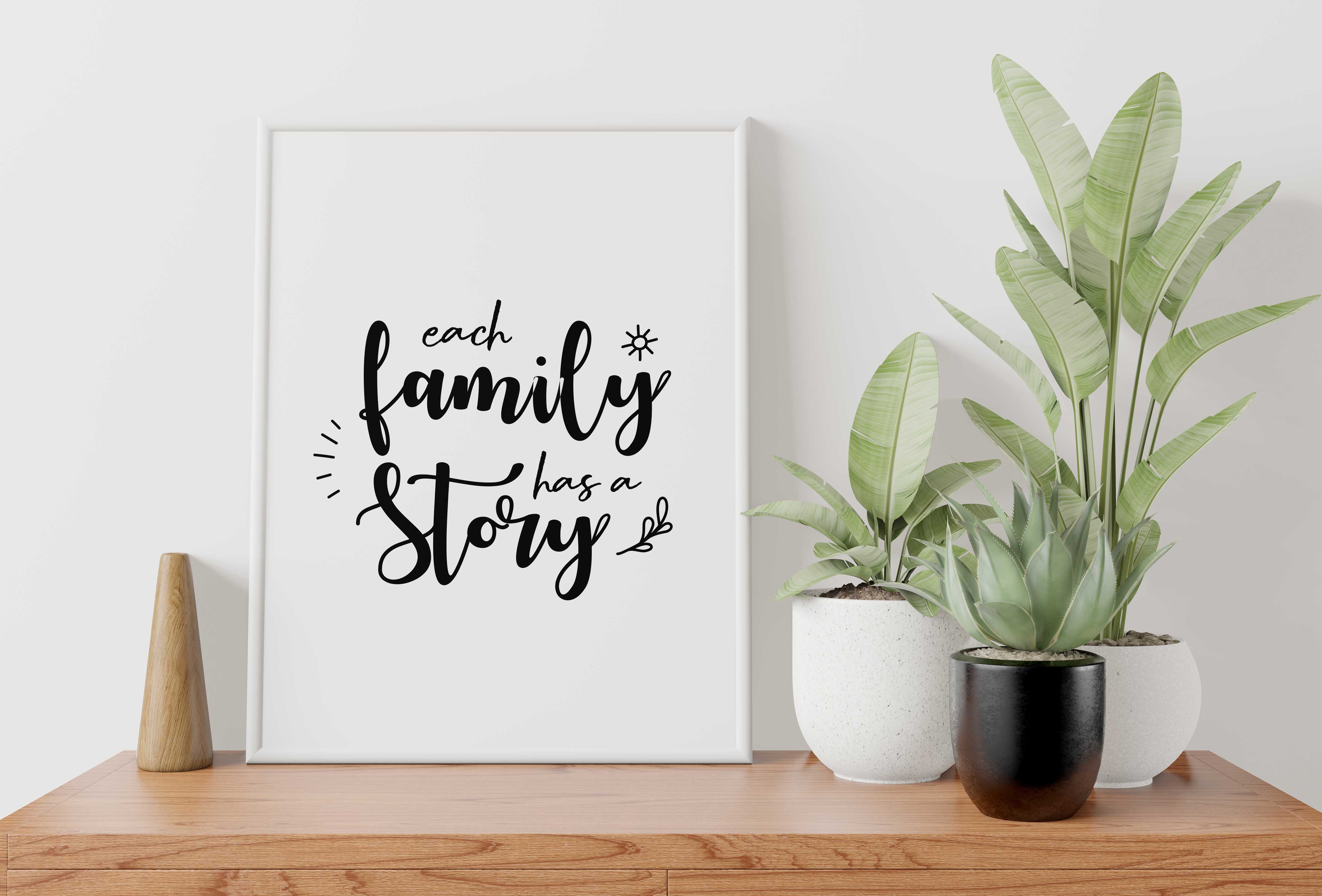 Each Family Has a Story Printable Wall Art
