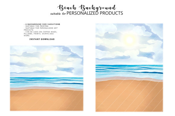 Beach Background Personalized Products