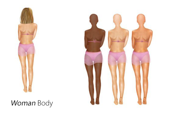 Slim Girl Beachware Body Clipart