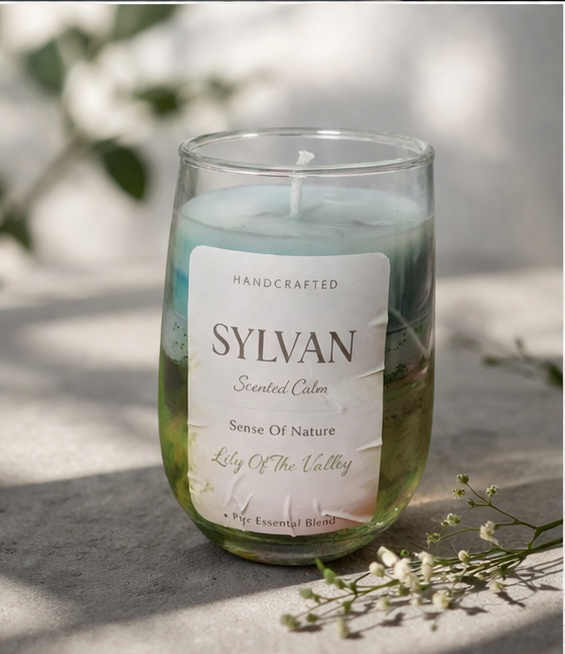Sylvan Lily of the Valley Scented Water Candle