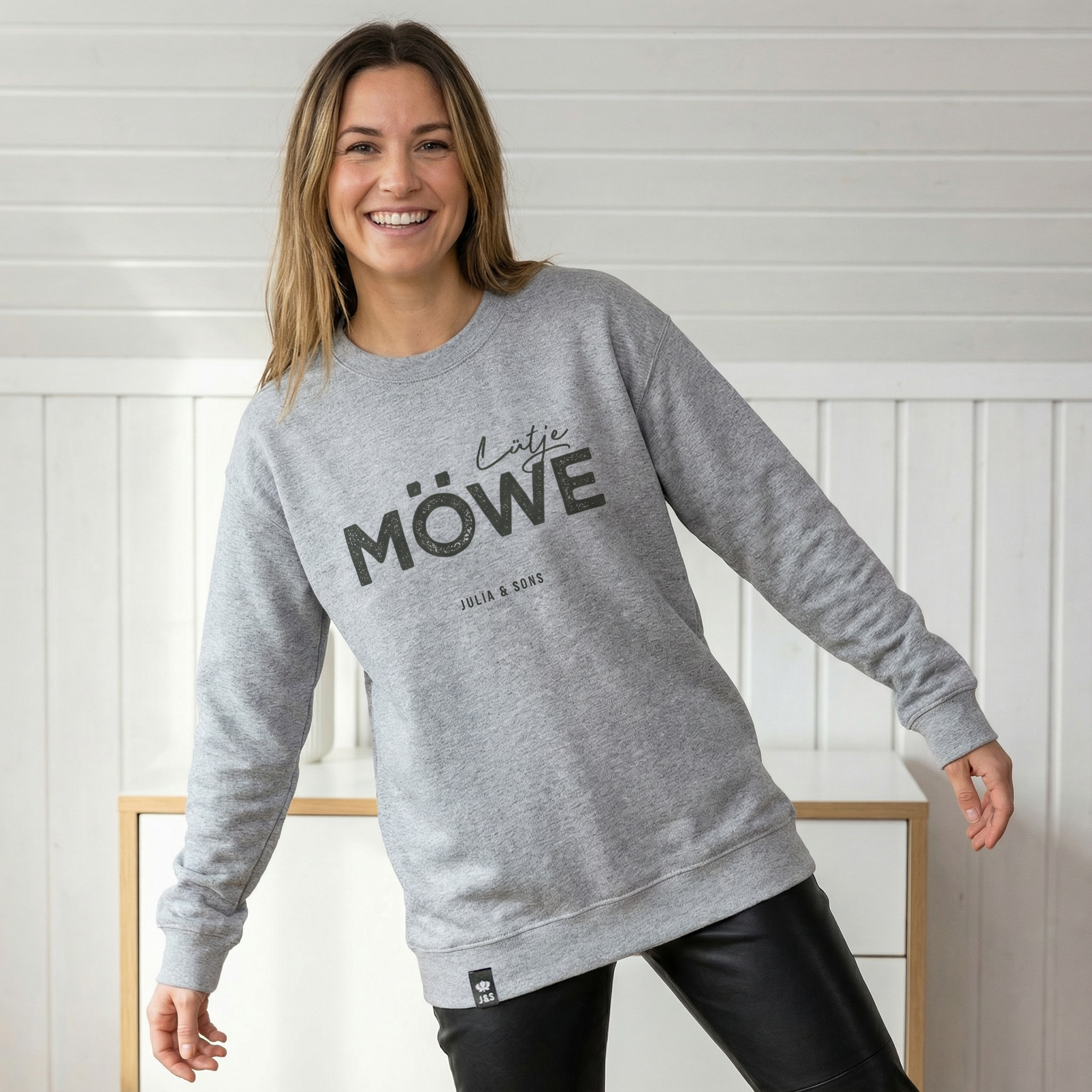 LÜTJE MÖWE – Sweatshirt – leicht oversize 