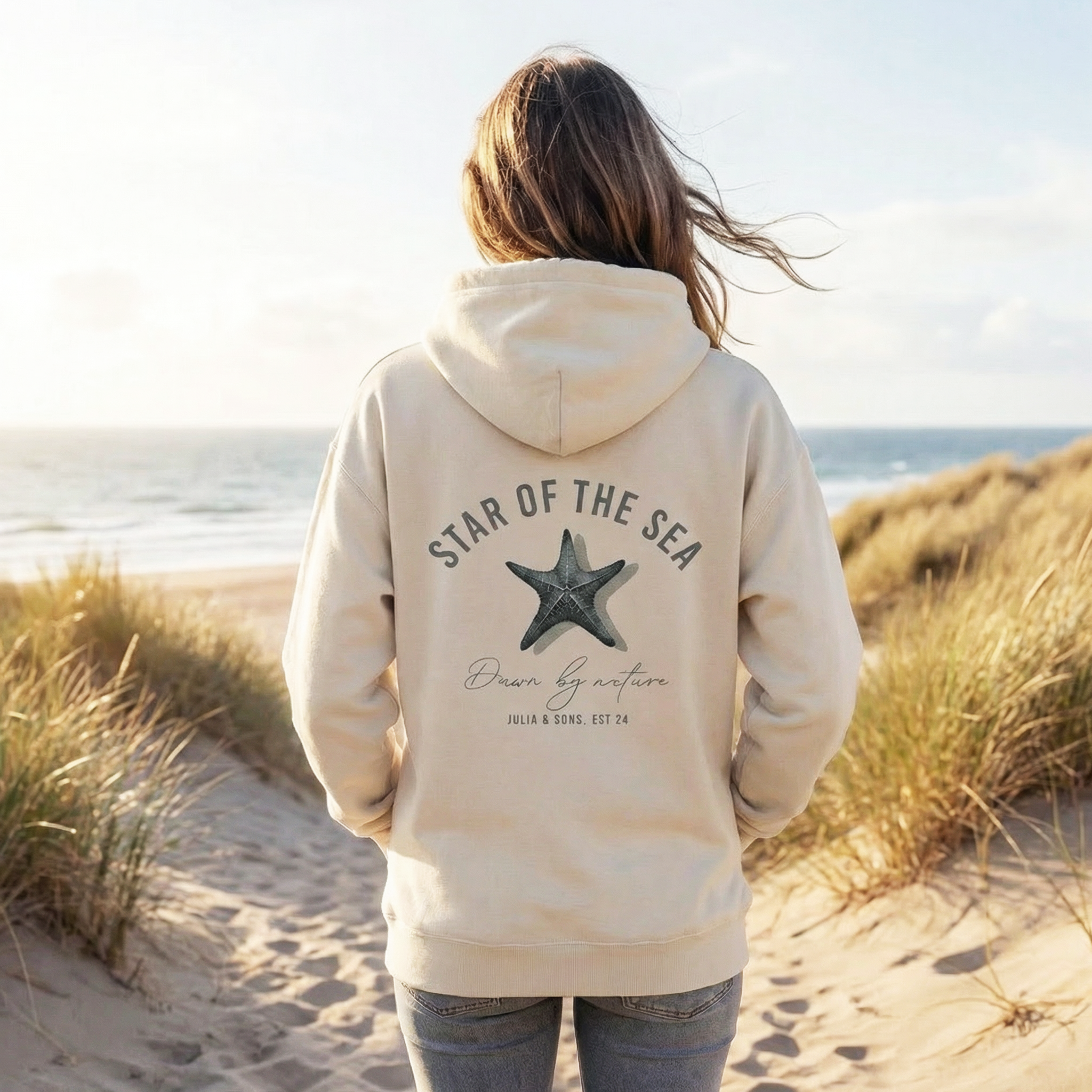 STAR OF THE SEA – Hoodiejacke – leicht oversize