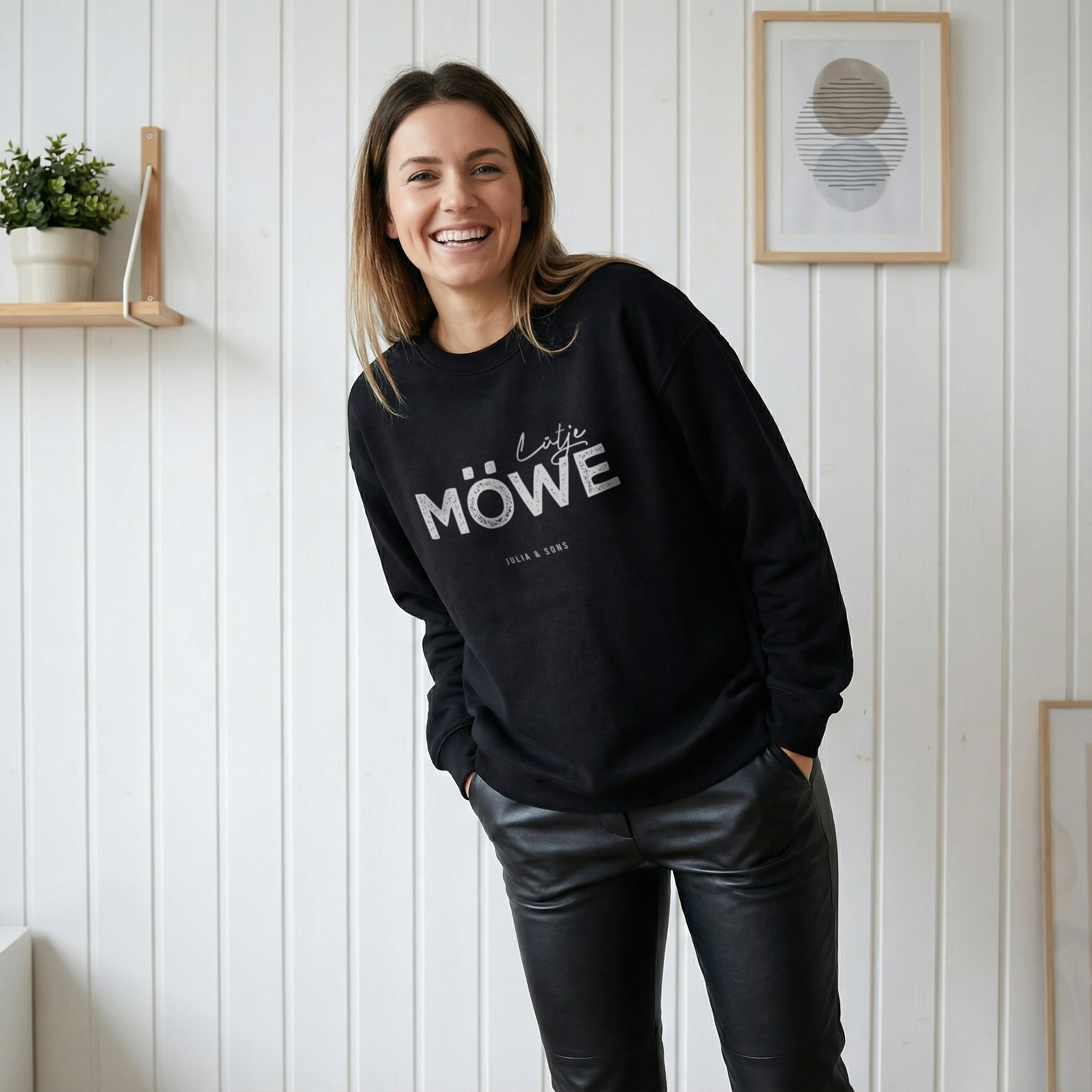 LÜTJE MÖWE – Sweatshirt – leicht oversize 