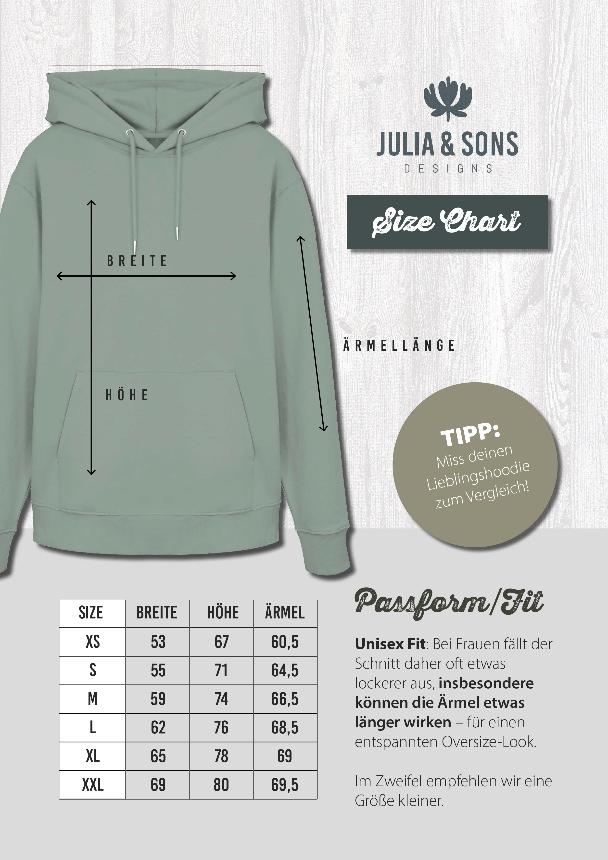 TOHUUS IN ´N NOORDEN – Hoodie – leicht oversize