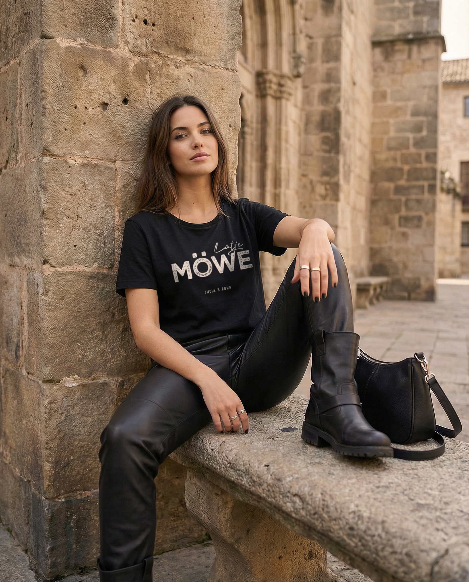 LÜTJE MÖWE – T-Shirt – Damen Lightweight 