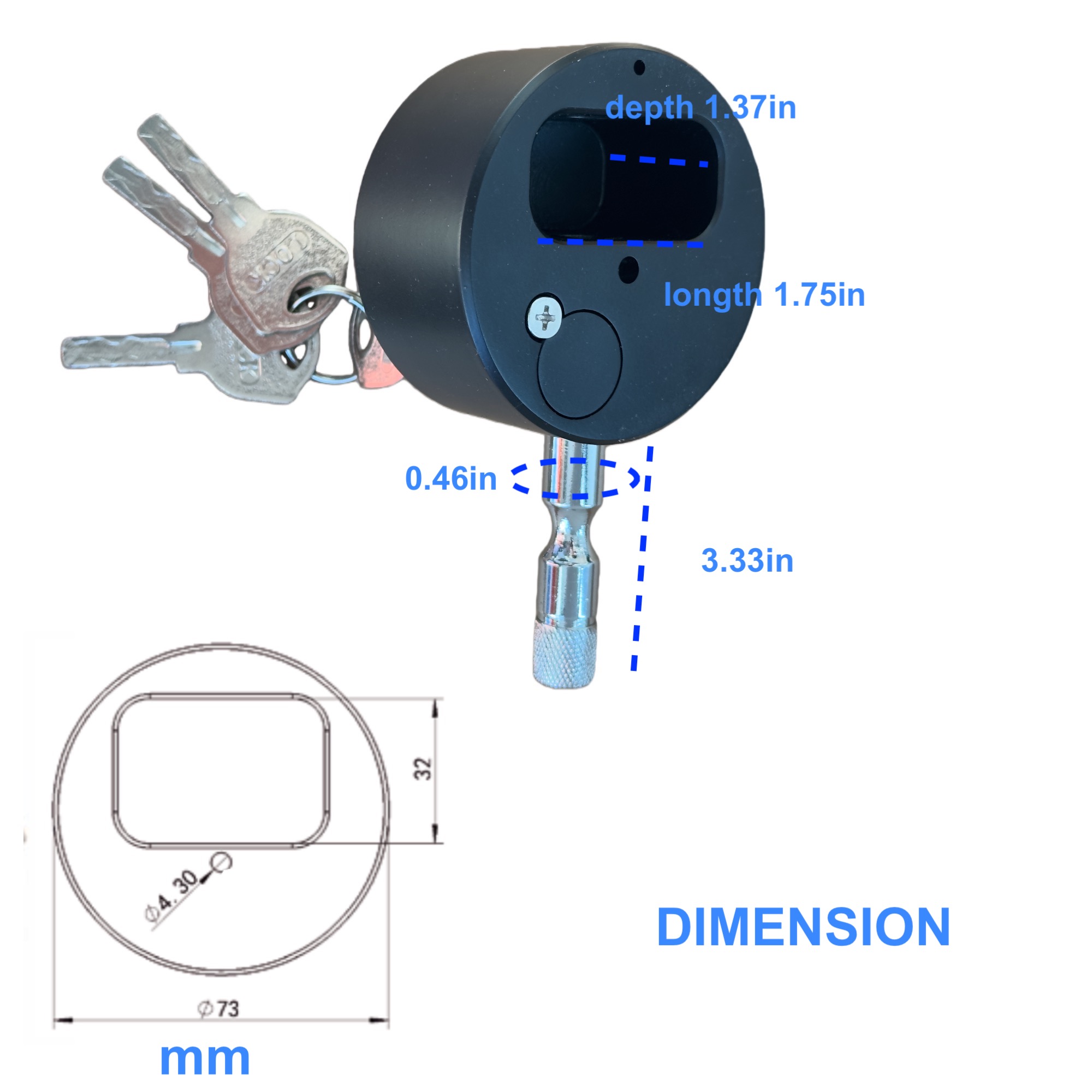 Arkali Stainless Steel Trailer Lock Door Lock Unique Design