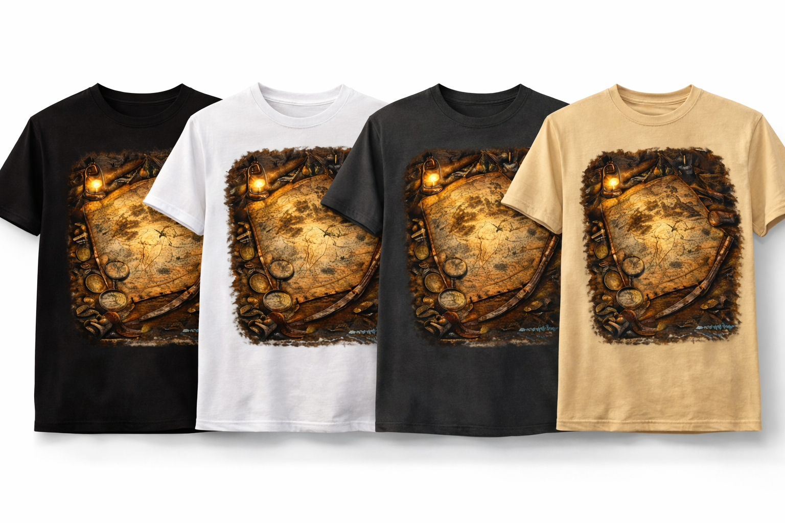 Pirate Treasure Map Tee – Hidden Fortune Edition ☠️