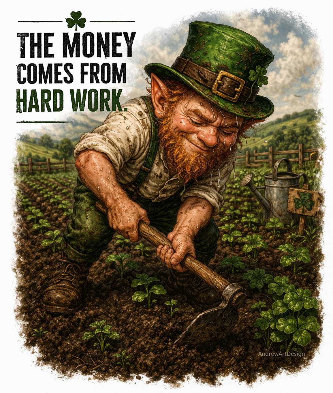 Camiseta Lucky Collection 🍀 – Sem esforço, não há sucesso.