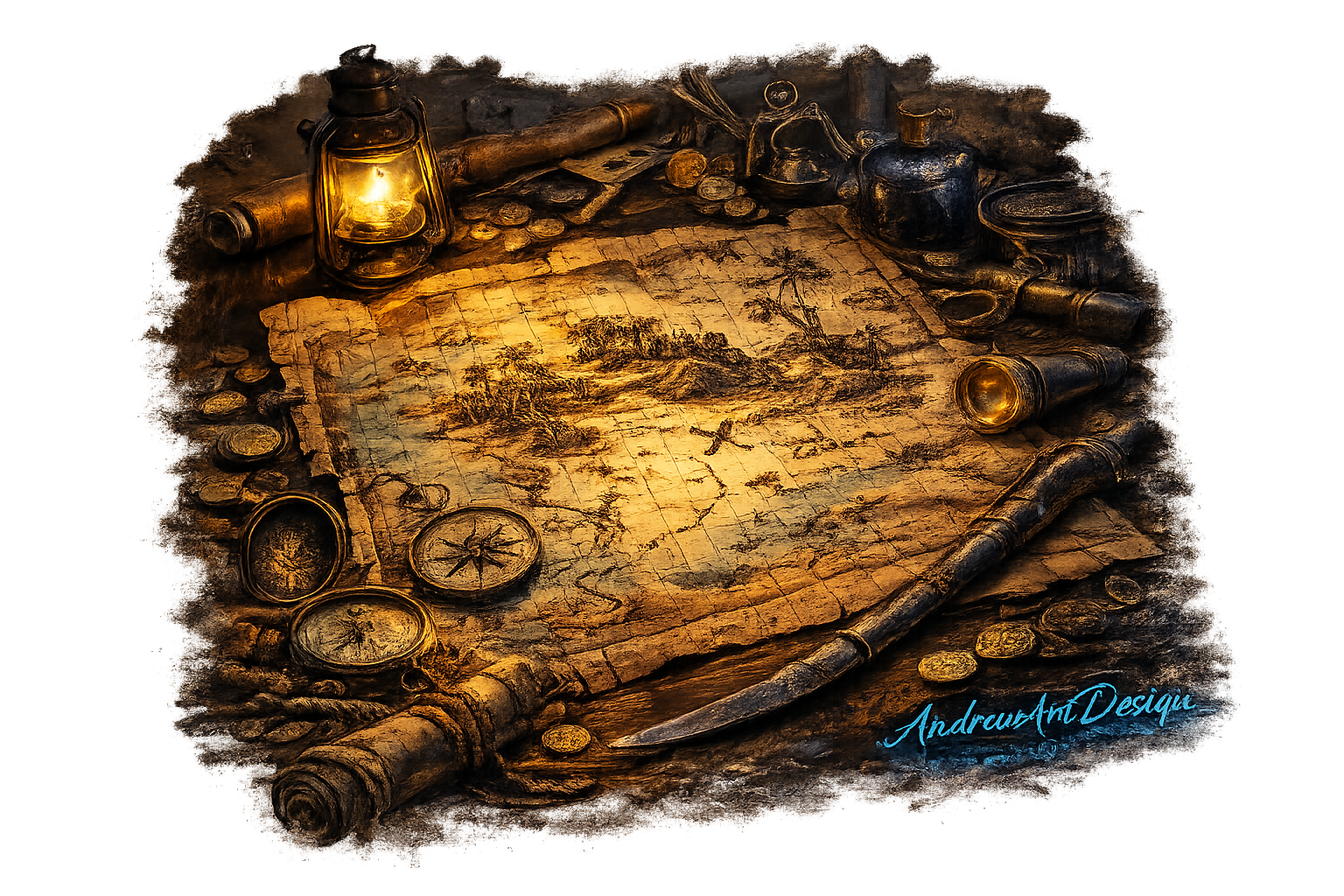 Pirate Treasure Map Tee – Hidden Fortune Edition ☠️