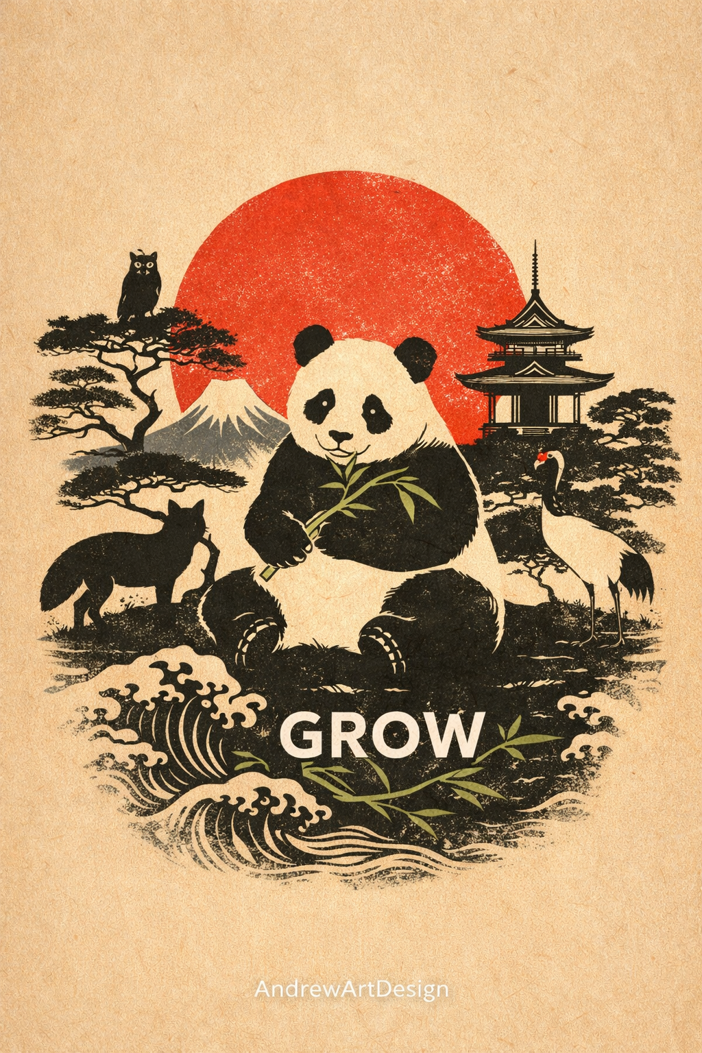 Camiseta Arte Viva – Panda Zen