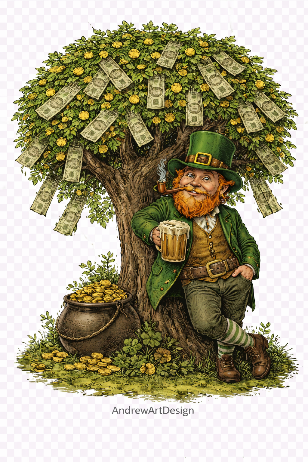 Camiseta Lucky Collection 🍀 – Árvore da Prosperidade