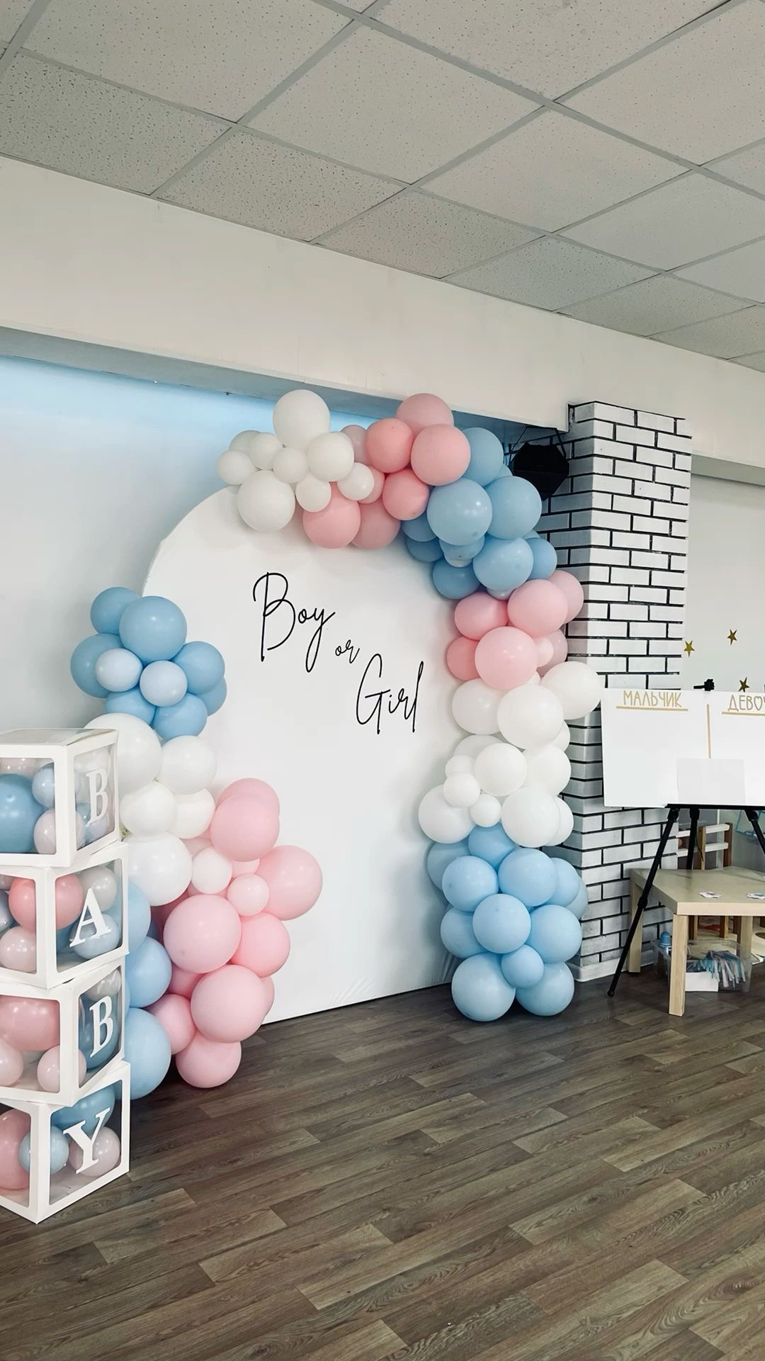 Gender Reveal Balloon Arch