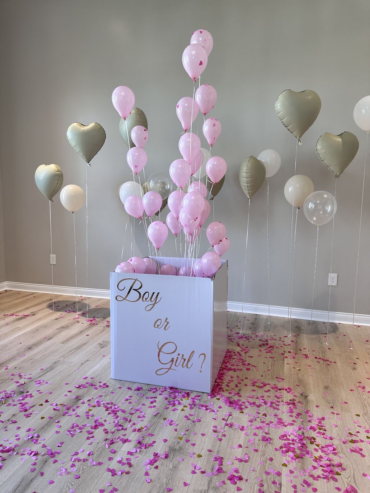 Gender Reveal Balloon Box Set