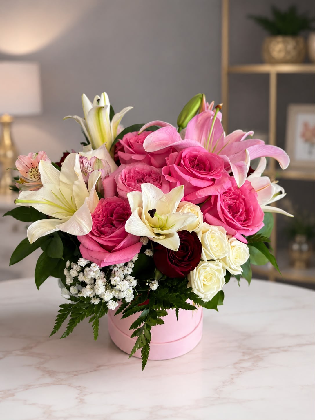 Deluxe Pink Floral Box