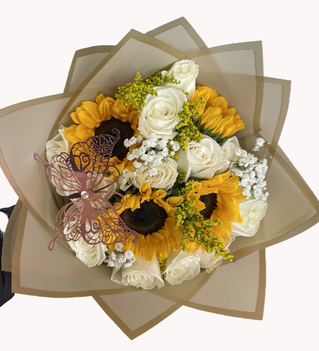 Sunflower & Rose Bouquet