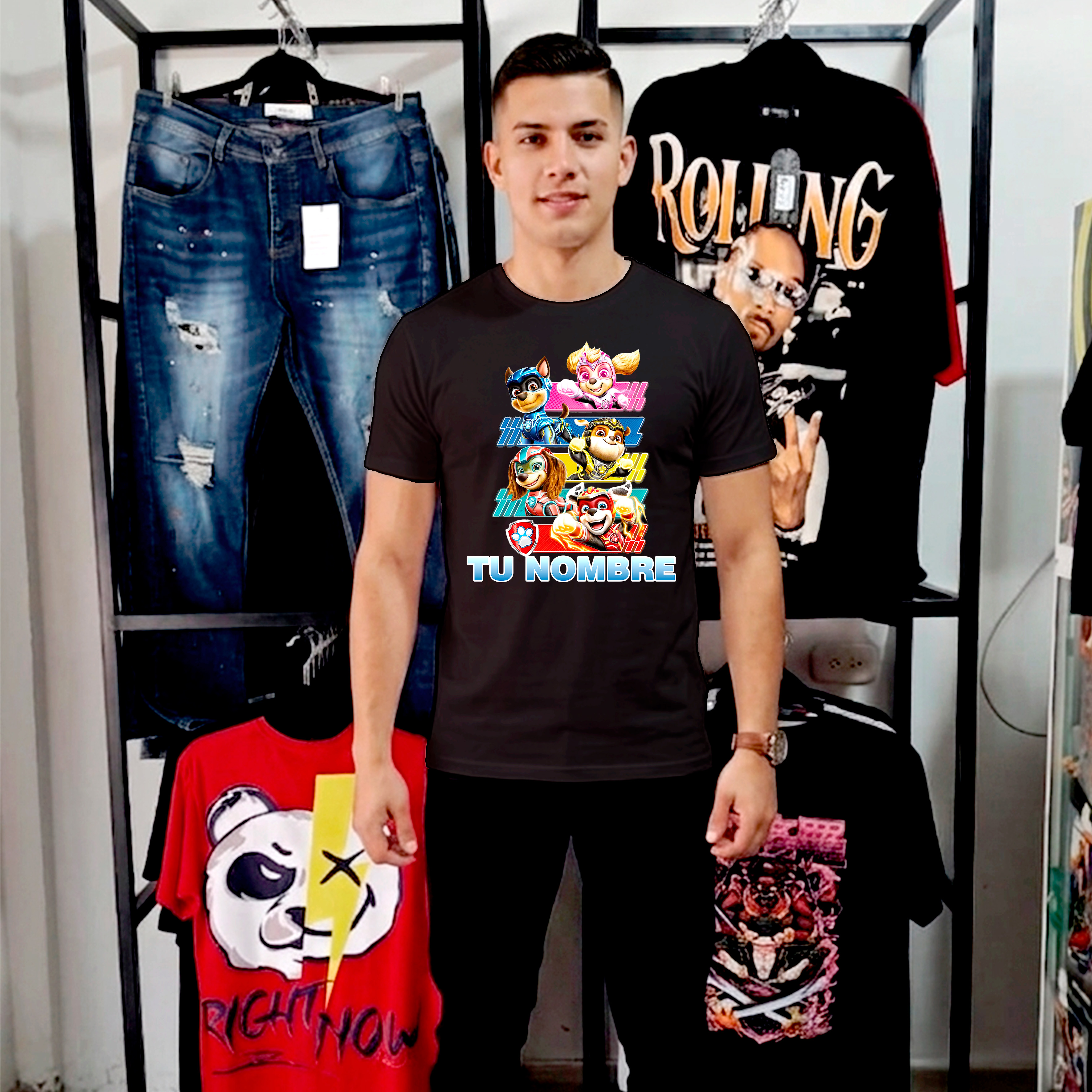 Camiseta Paw Patrol personalizada