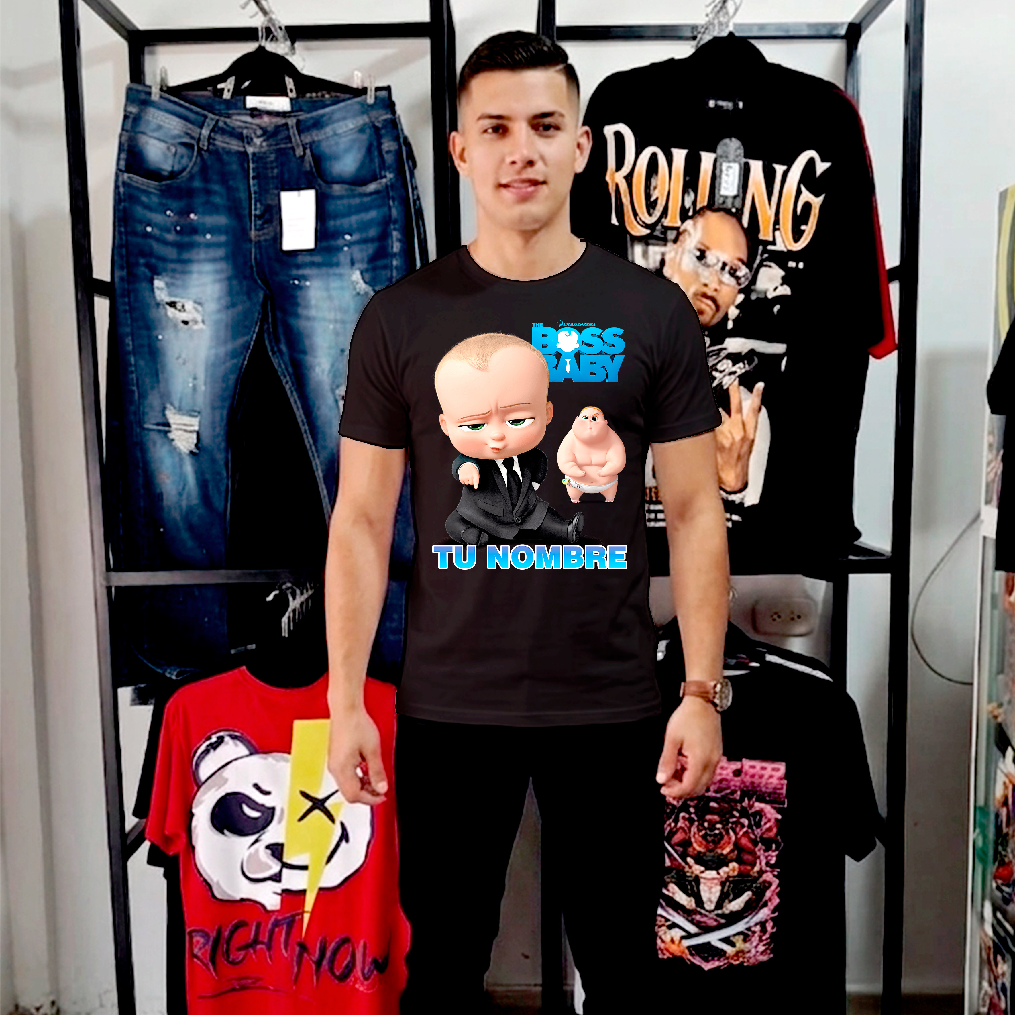 Camiseta Boss Baby personalizada