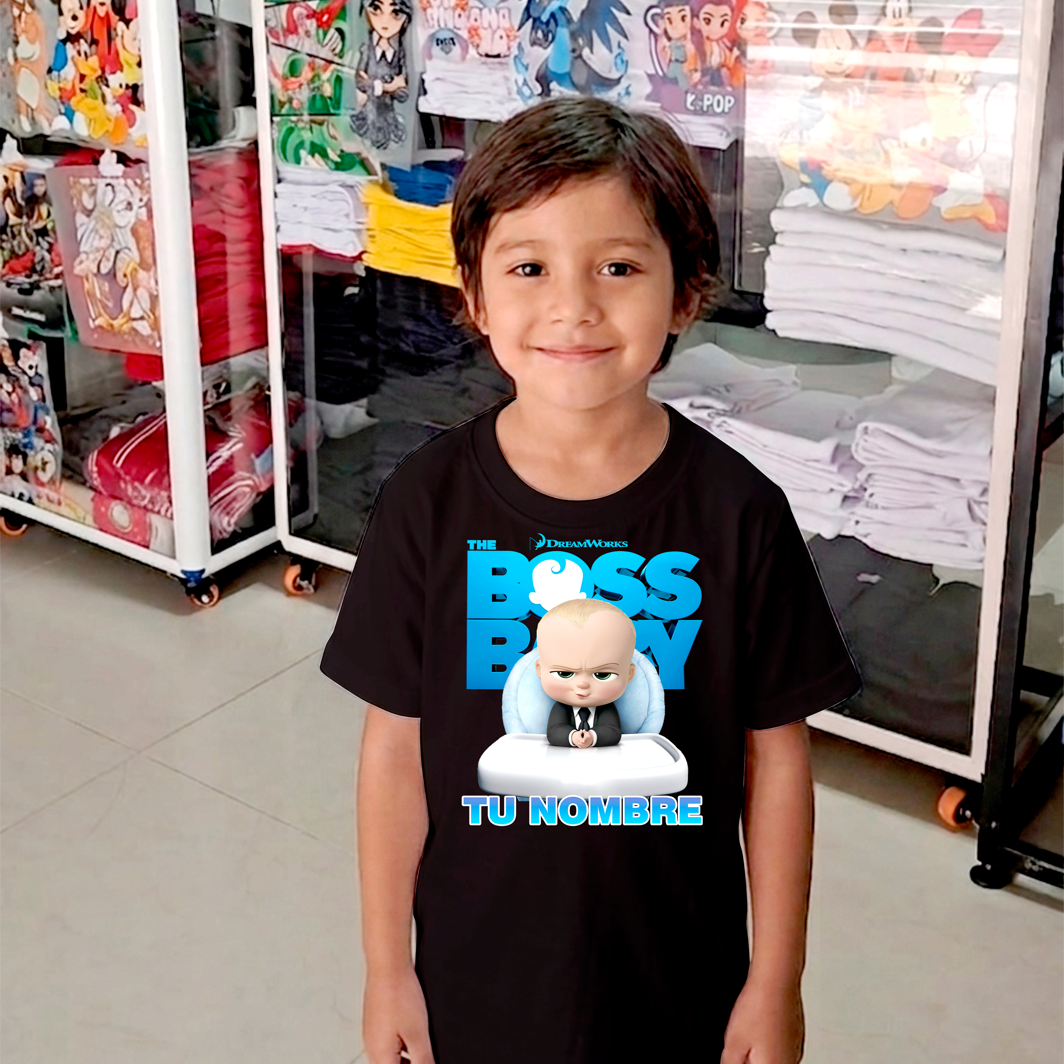 Camiseta Boss Baby personalizada