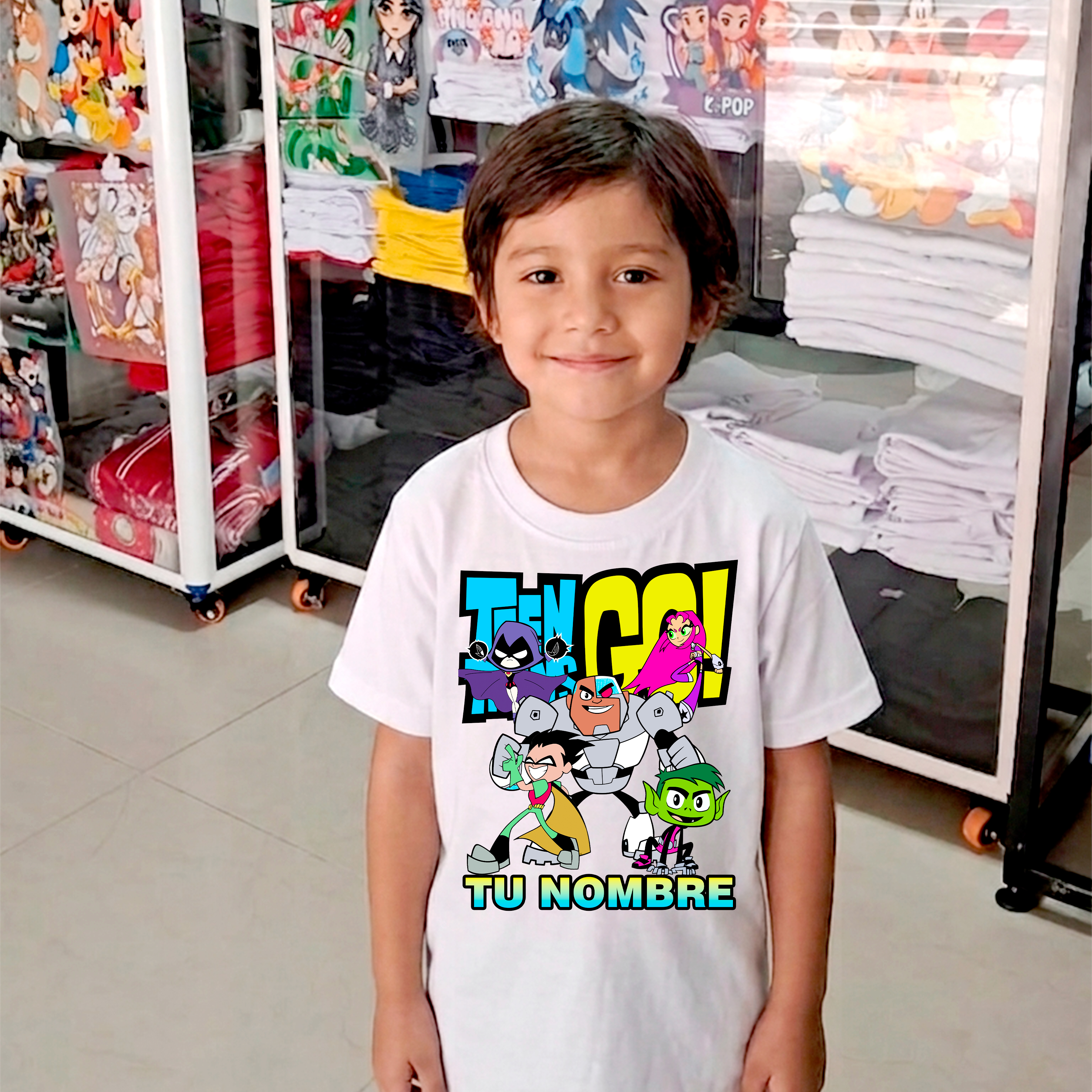 Camiseta los jovenes titanes personalizada