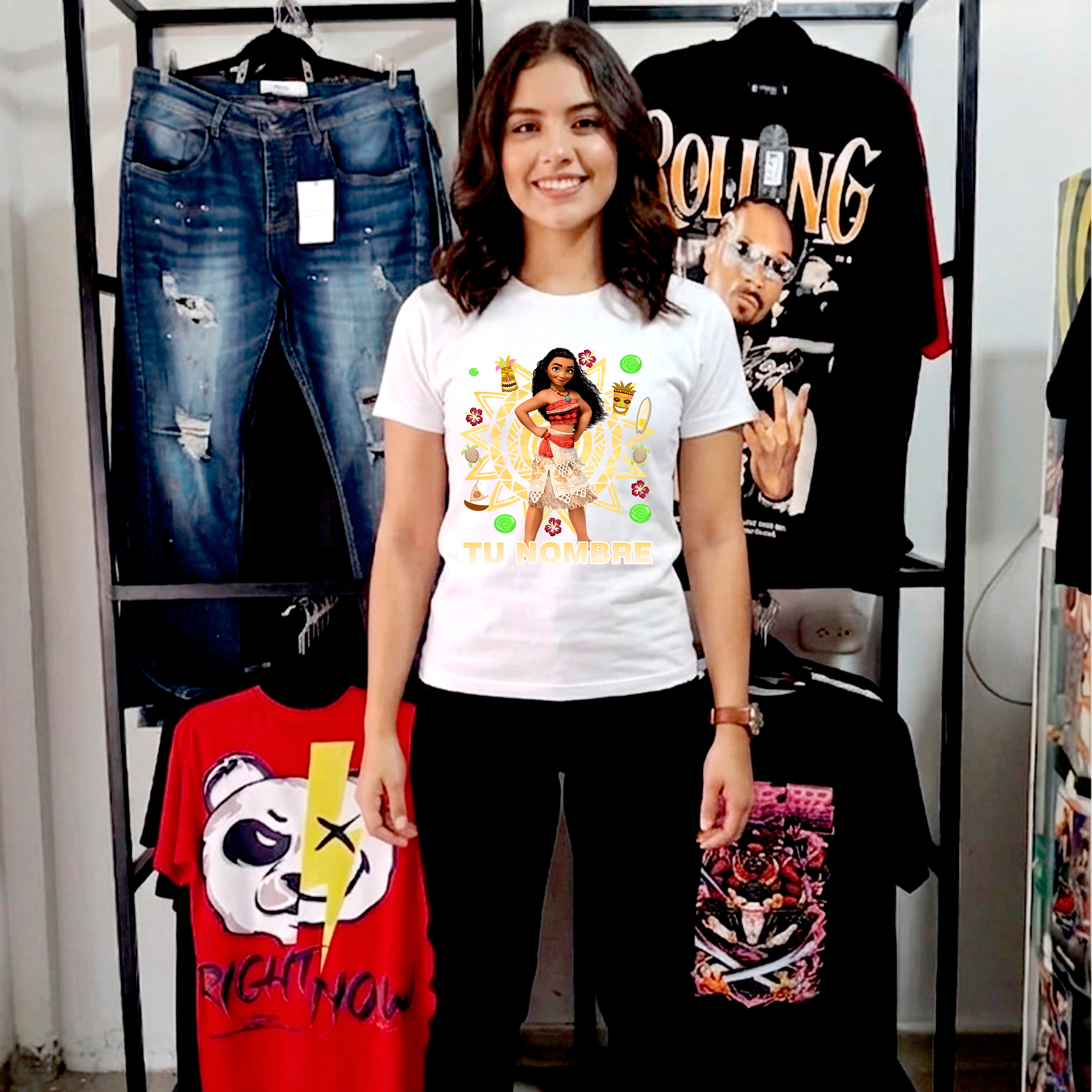 Camiseta Moana personalizada 