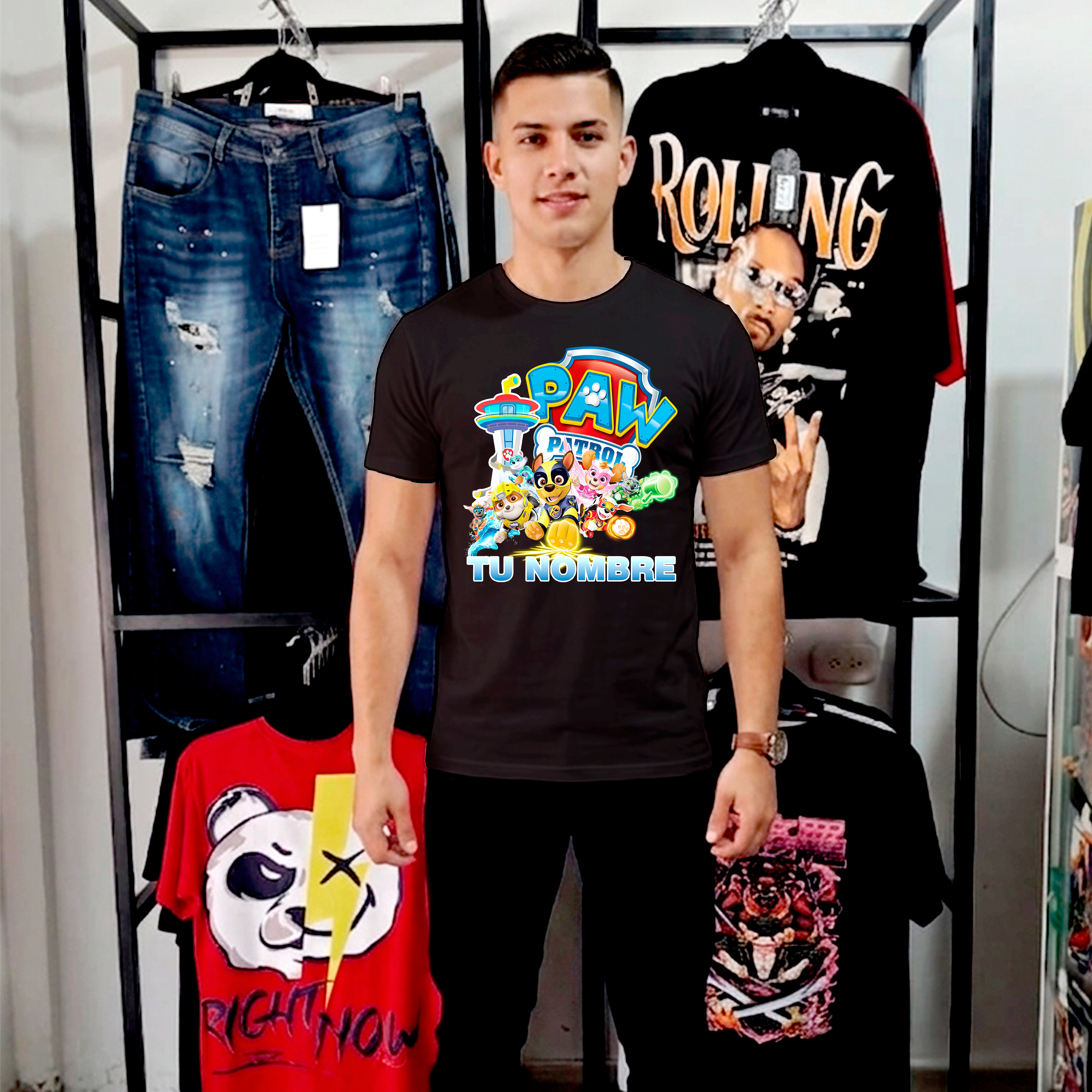 Camiseta Paw Patrol personalizada