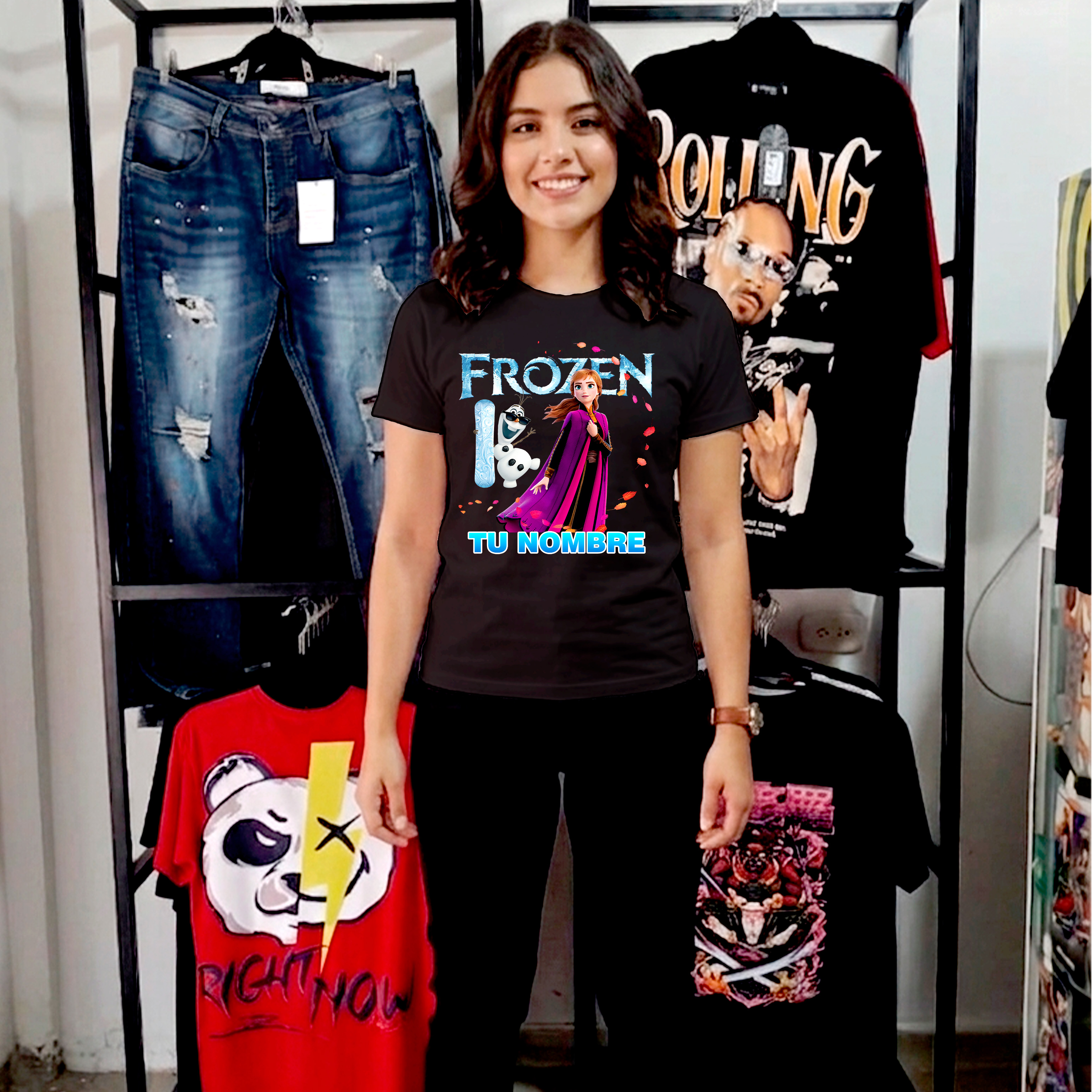 Camiseta Frozen personalizada