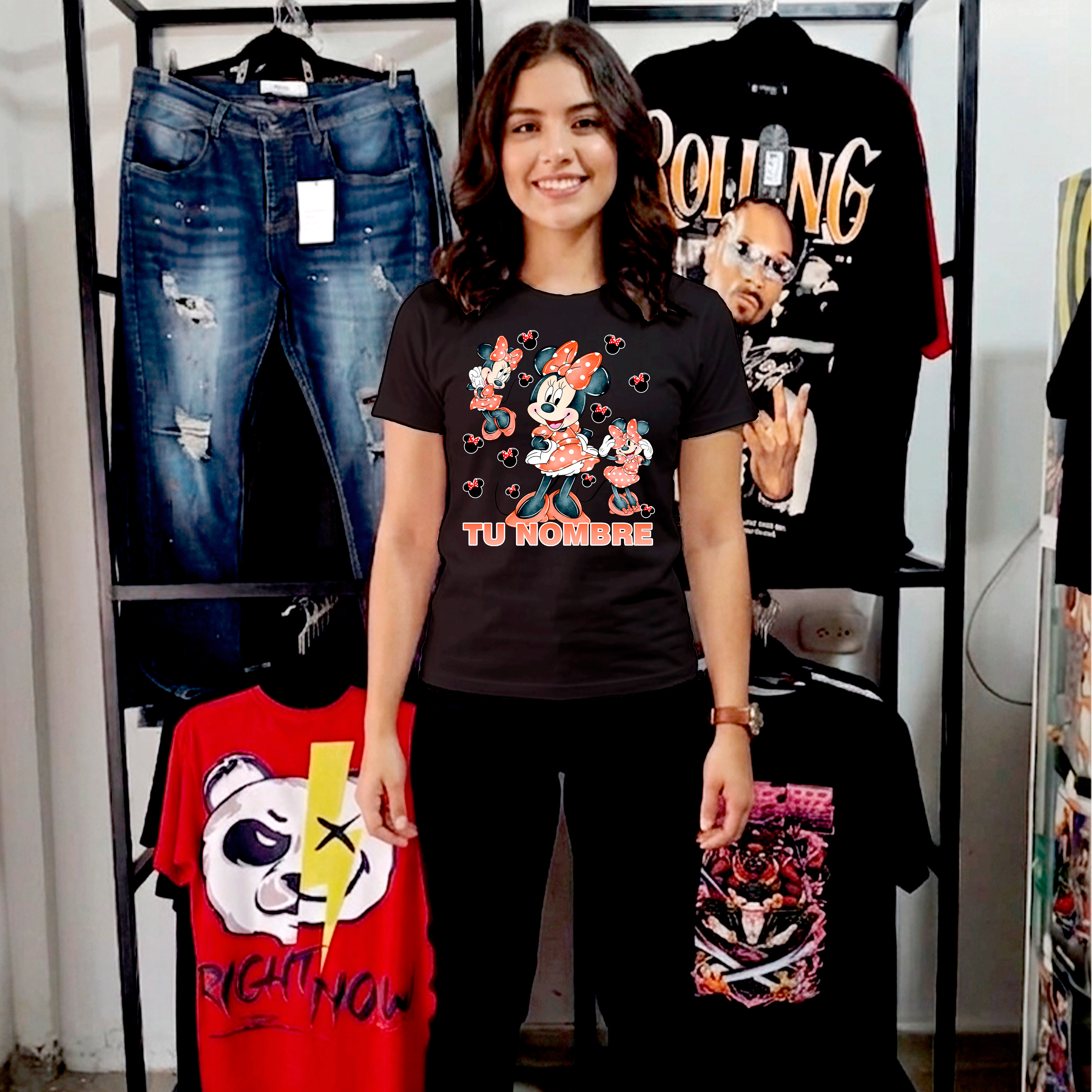 Camiseta Minnie Mouse Personalizada