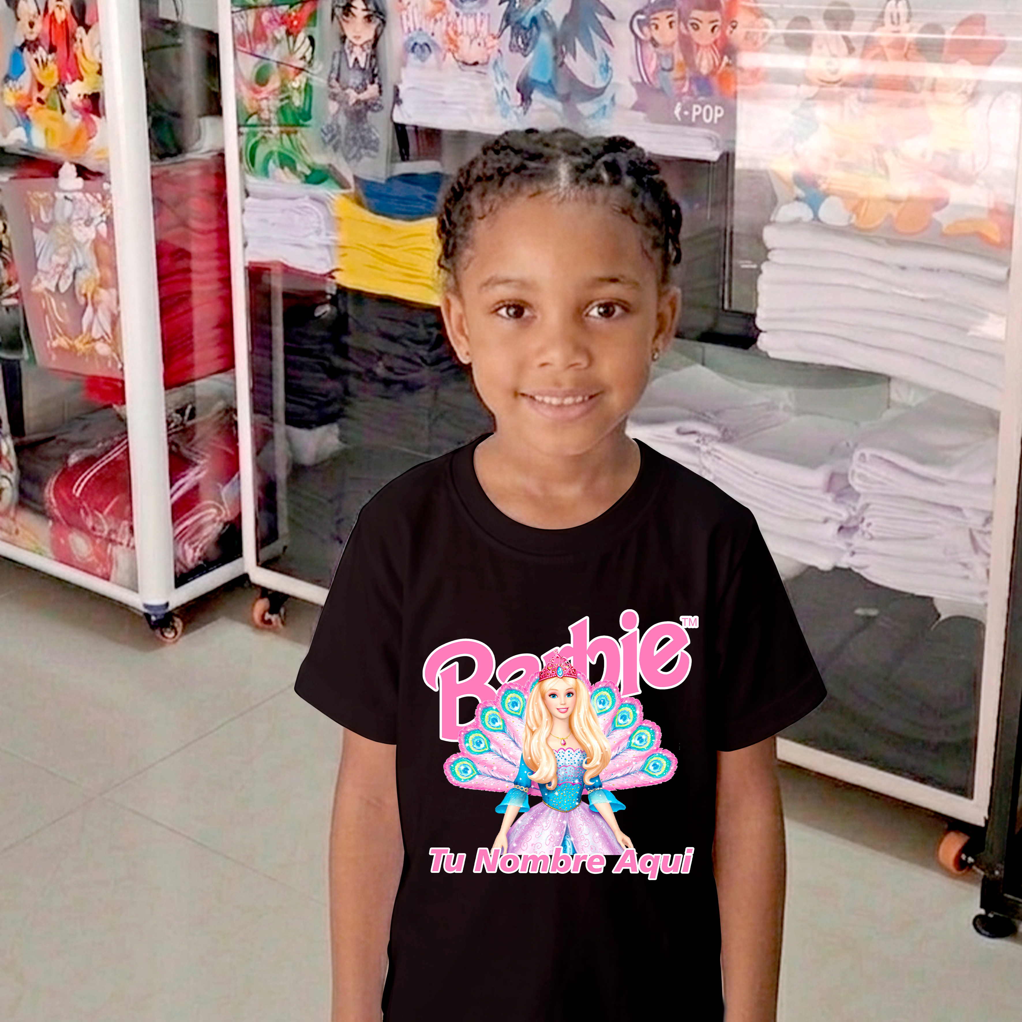 Camiseta Barbie Personalizada