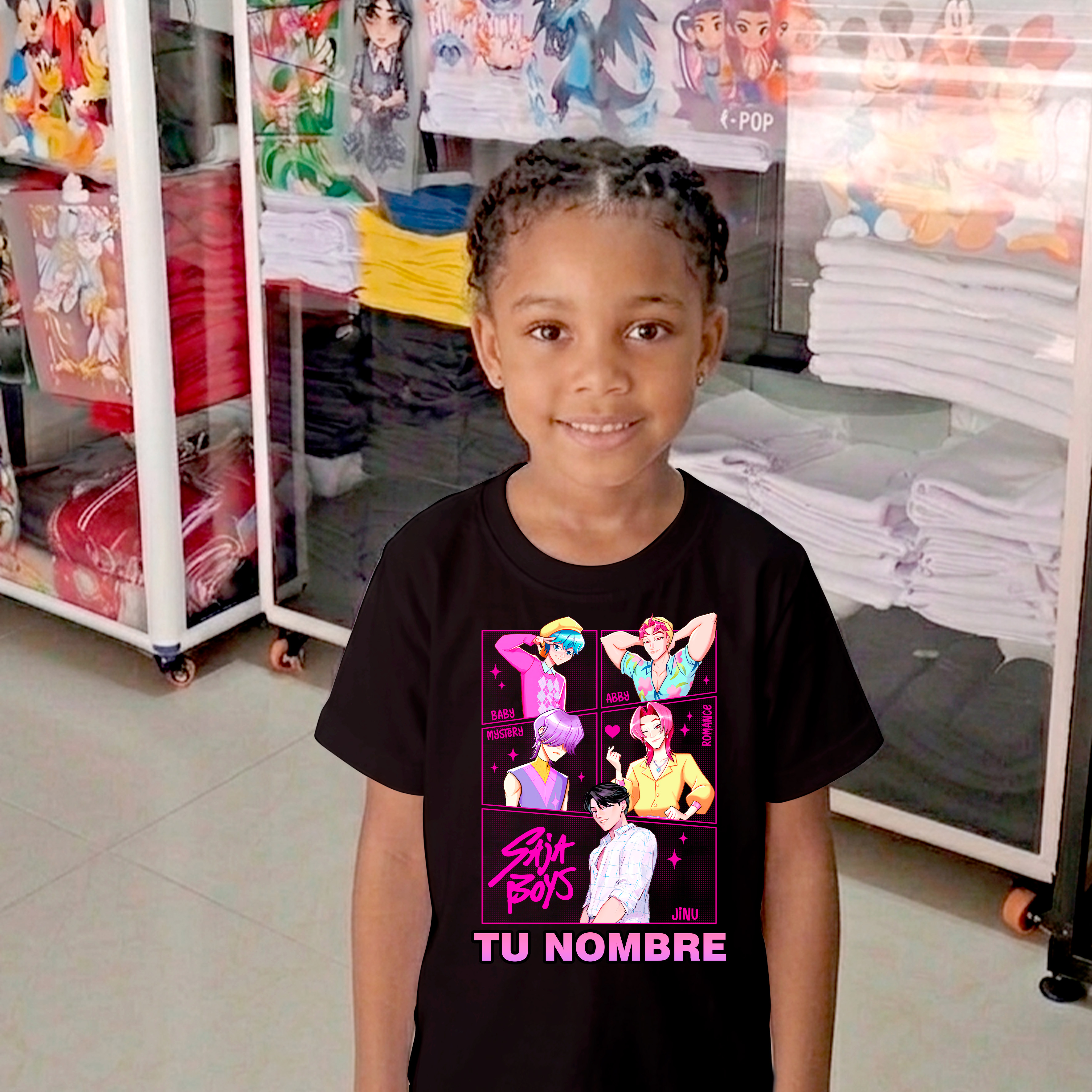 Camiseta K-pop personalizada