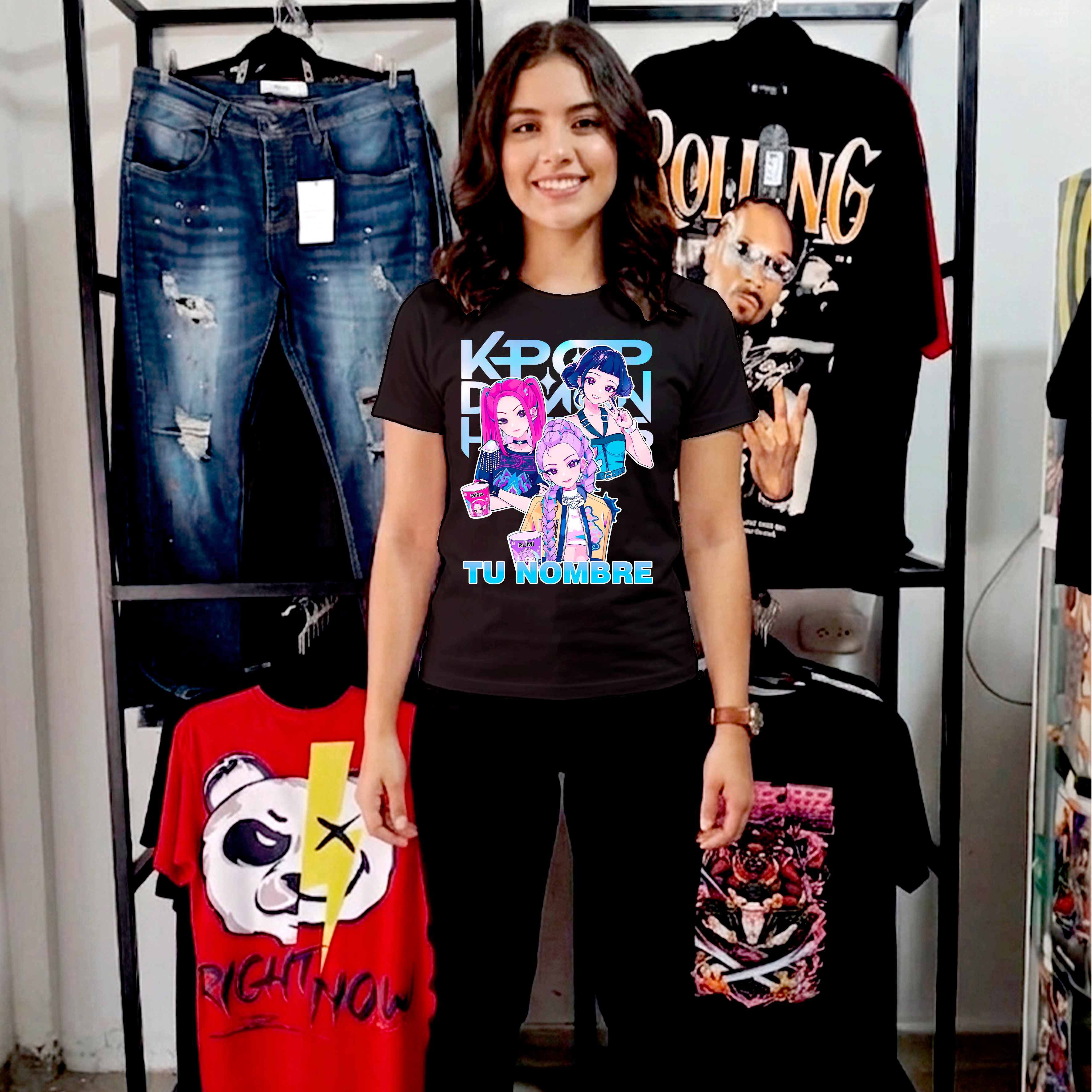 Camiseta K-Pop Personalizada