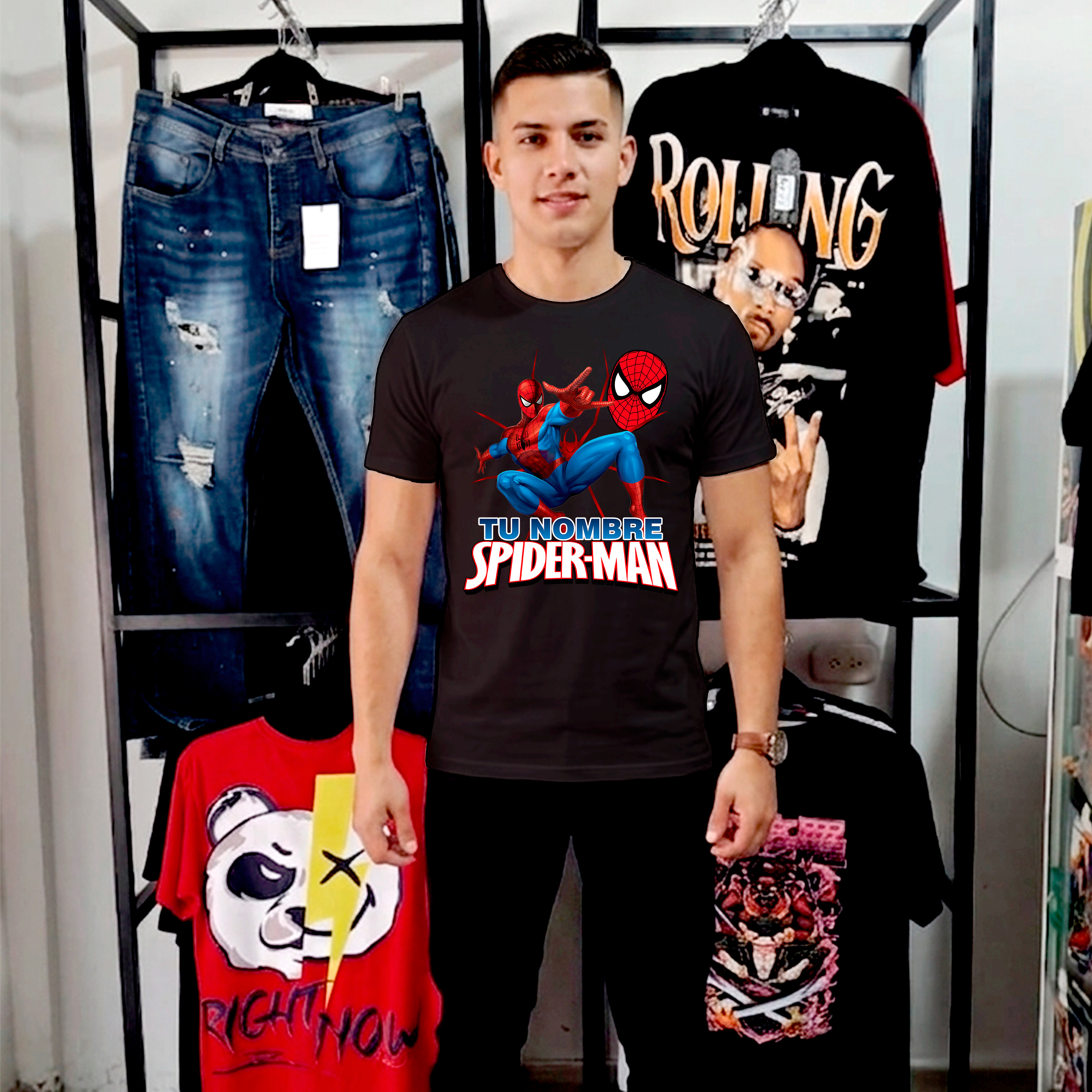 Camiseta Spider-Man Personalizada