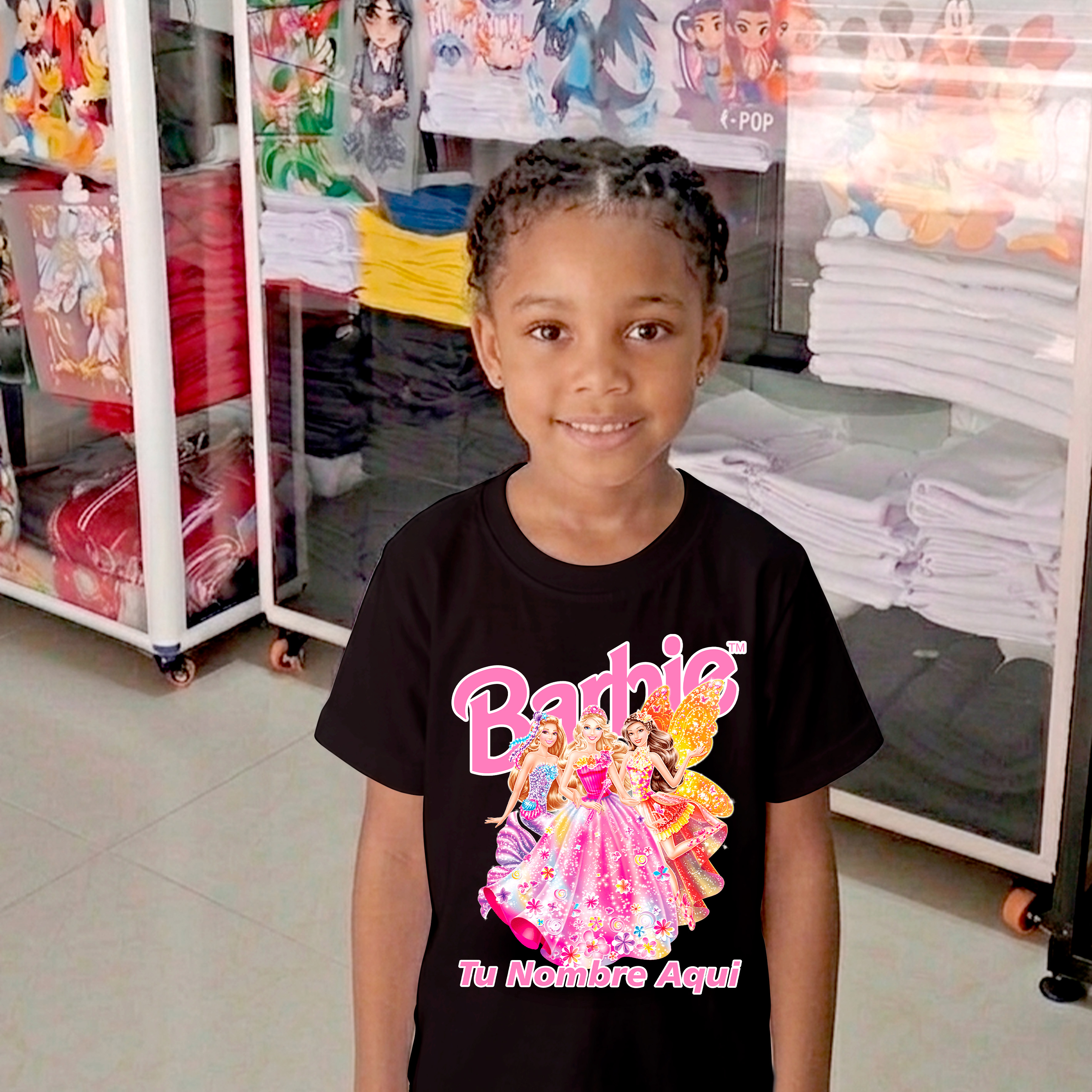 Camiseta Barbie personalizada