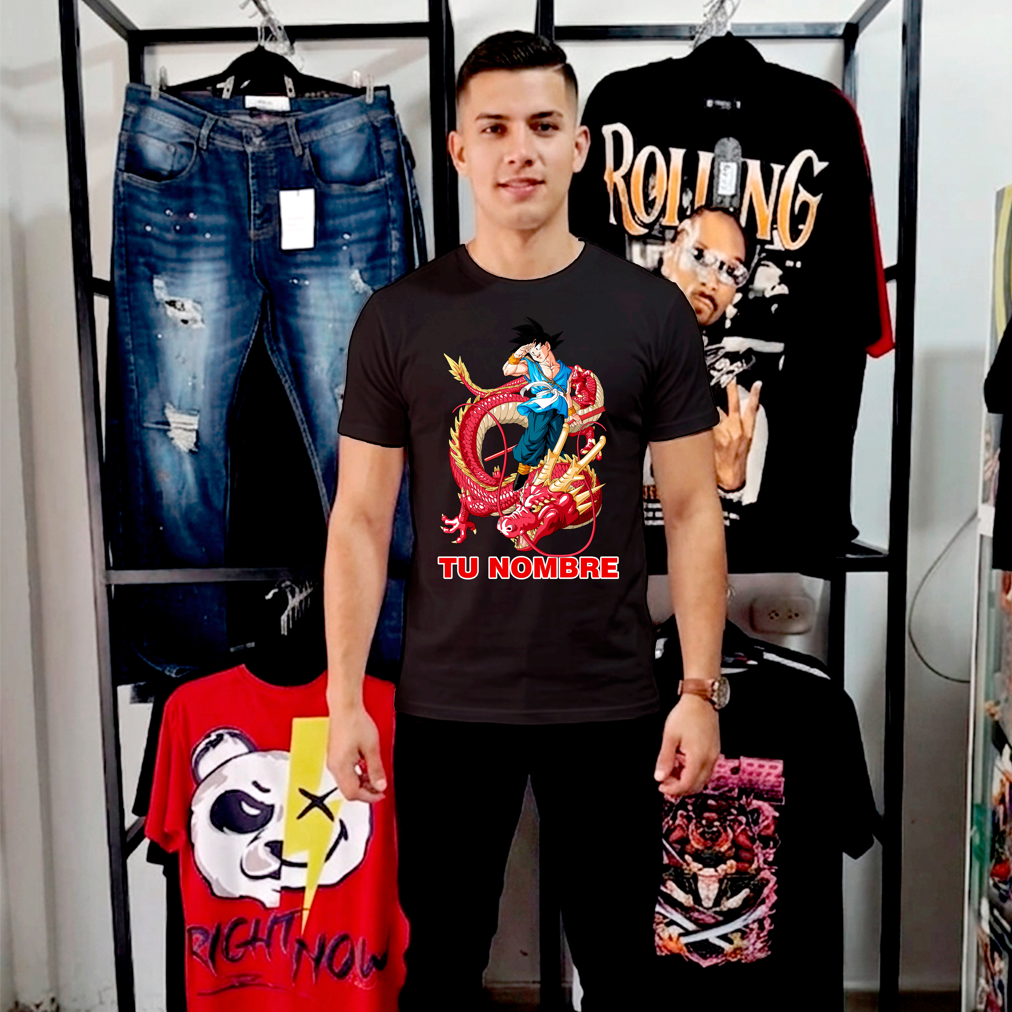 Camiseta Goku Personalizada