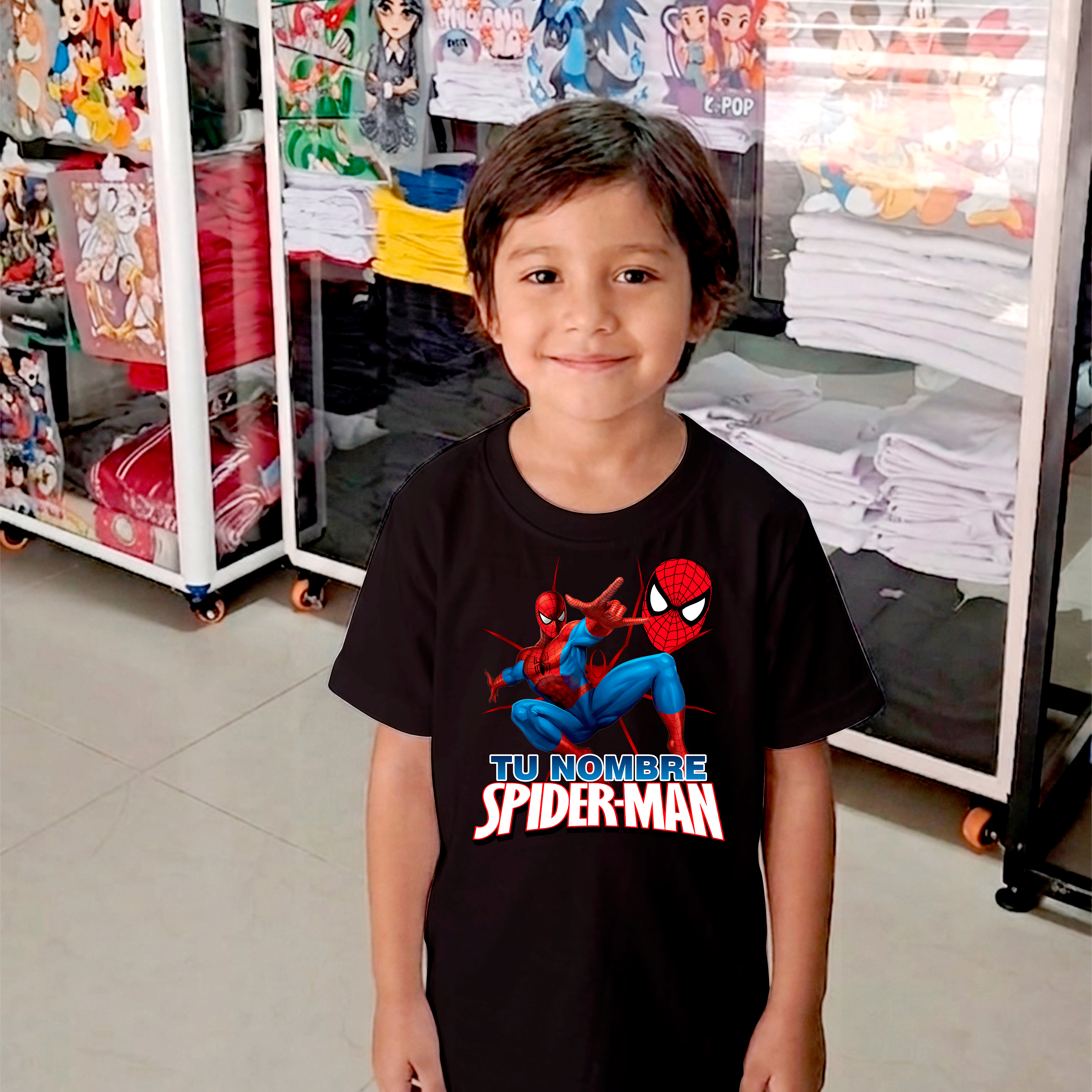Camiseta Spider-Man Personalizada