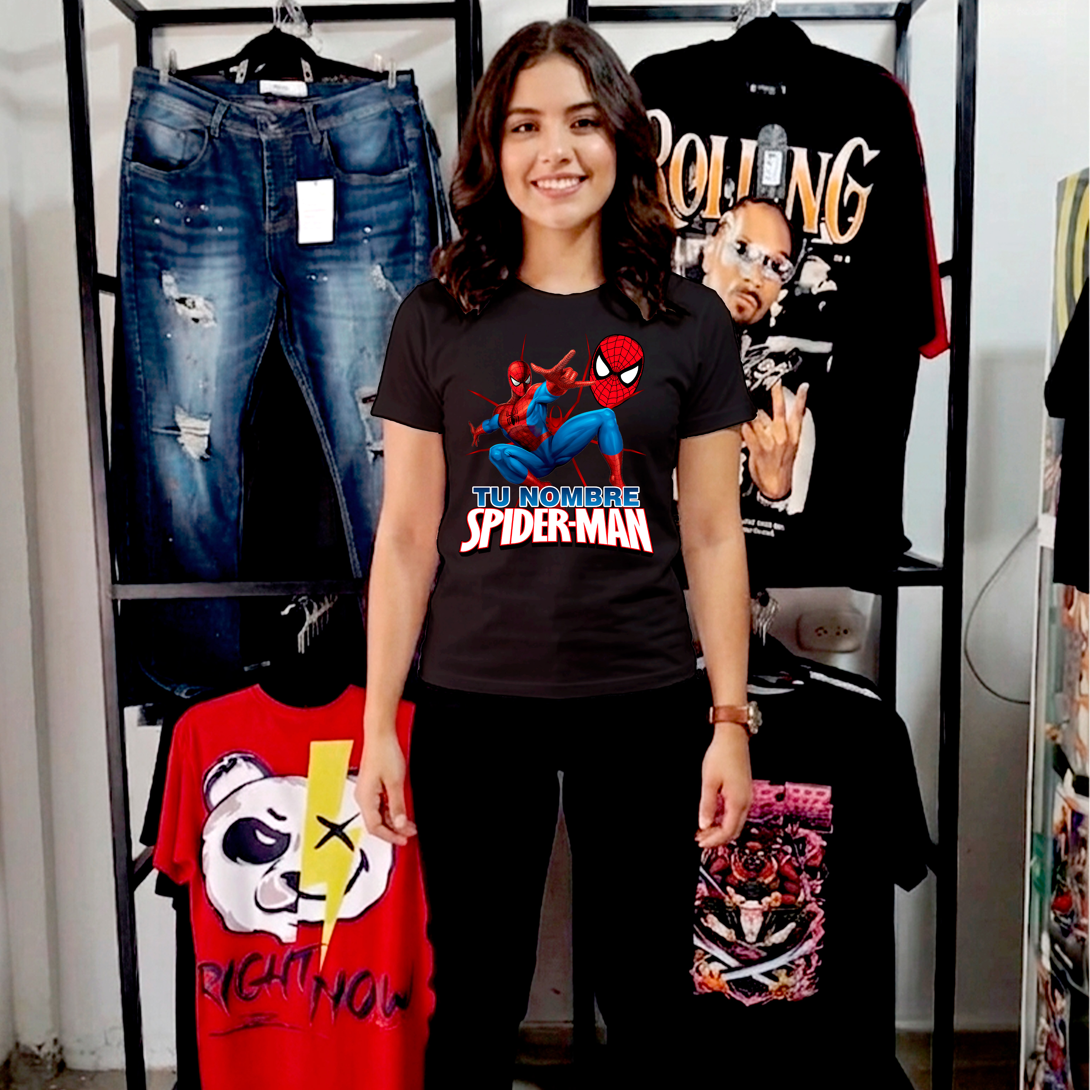 Camiseta Spider-Man Personalizada