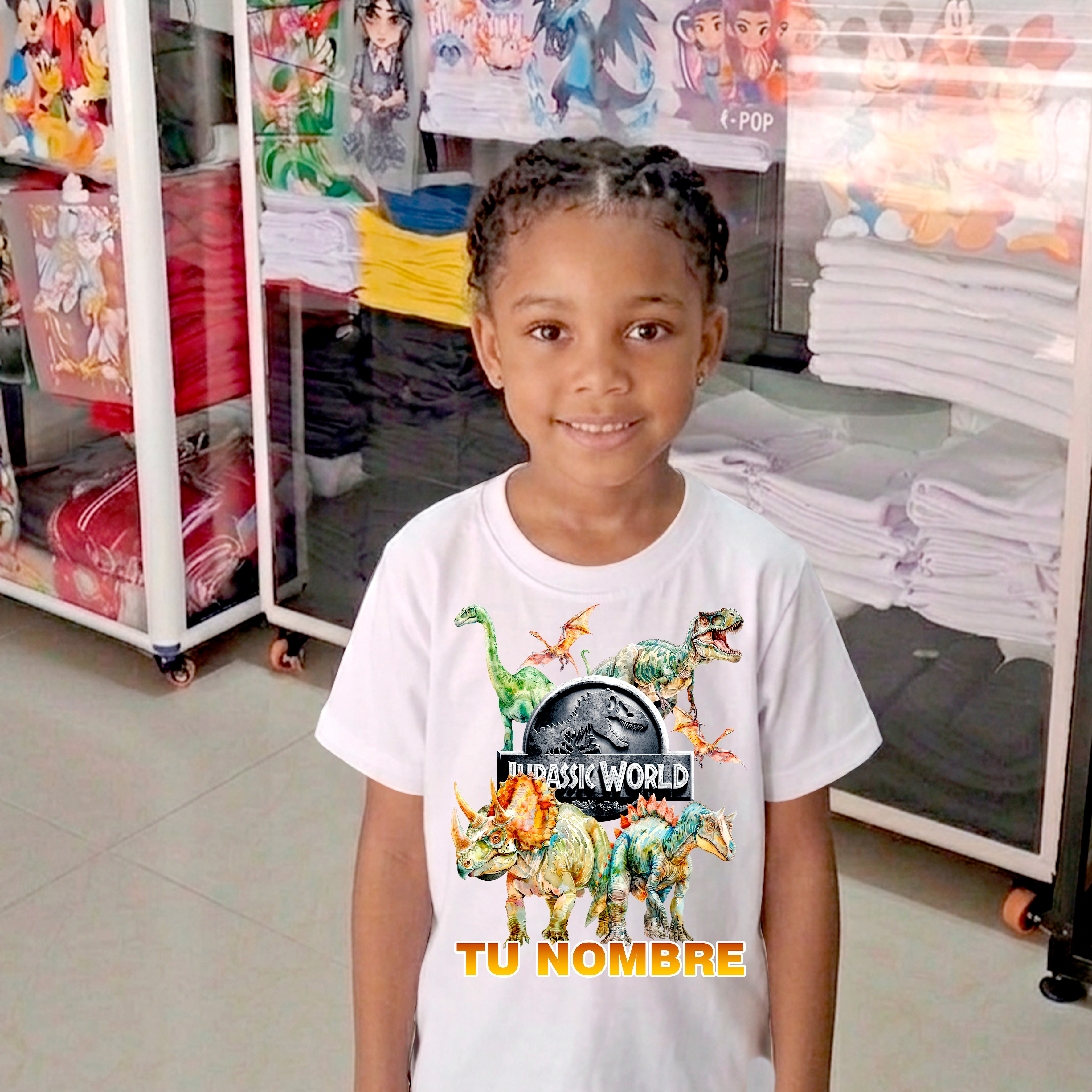 Camiseta Jurassic World Personalizada