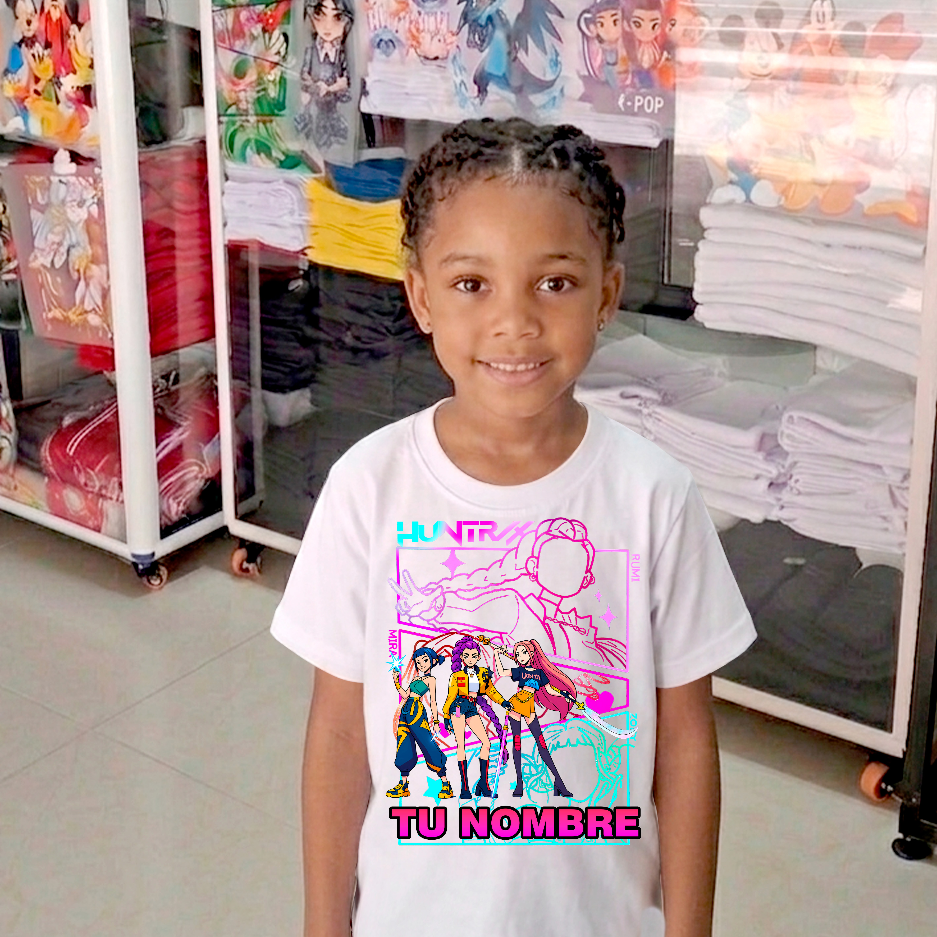 Camiseta K-pop personalizada