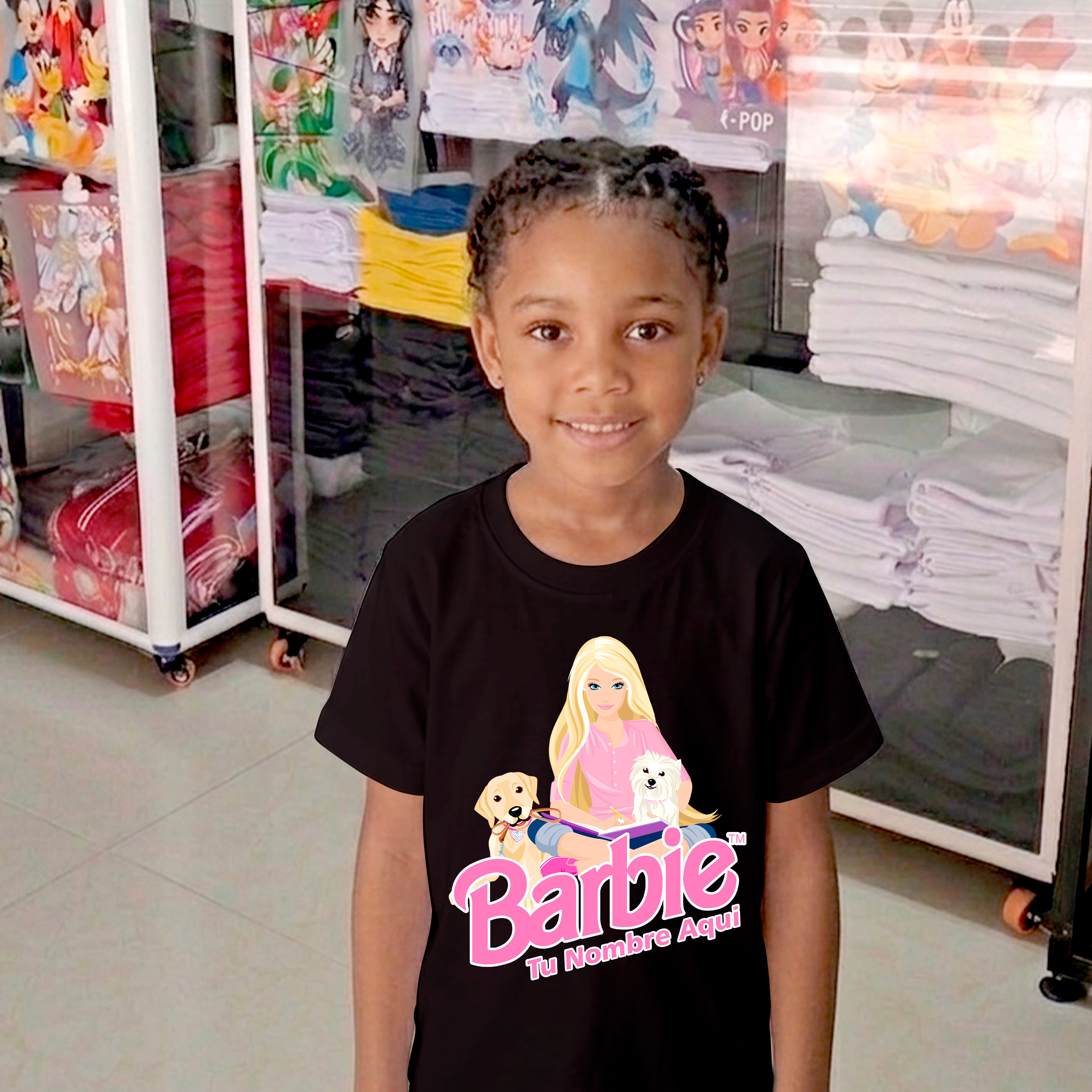 Camiseta Barbie personalizada