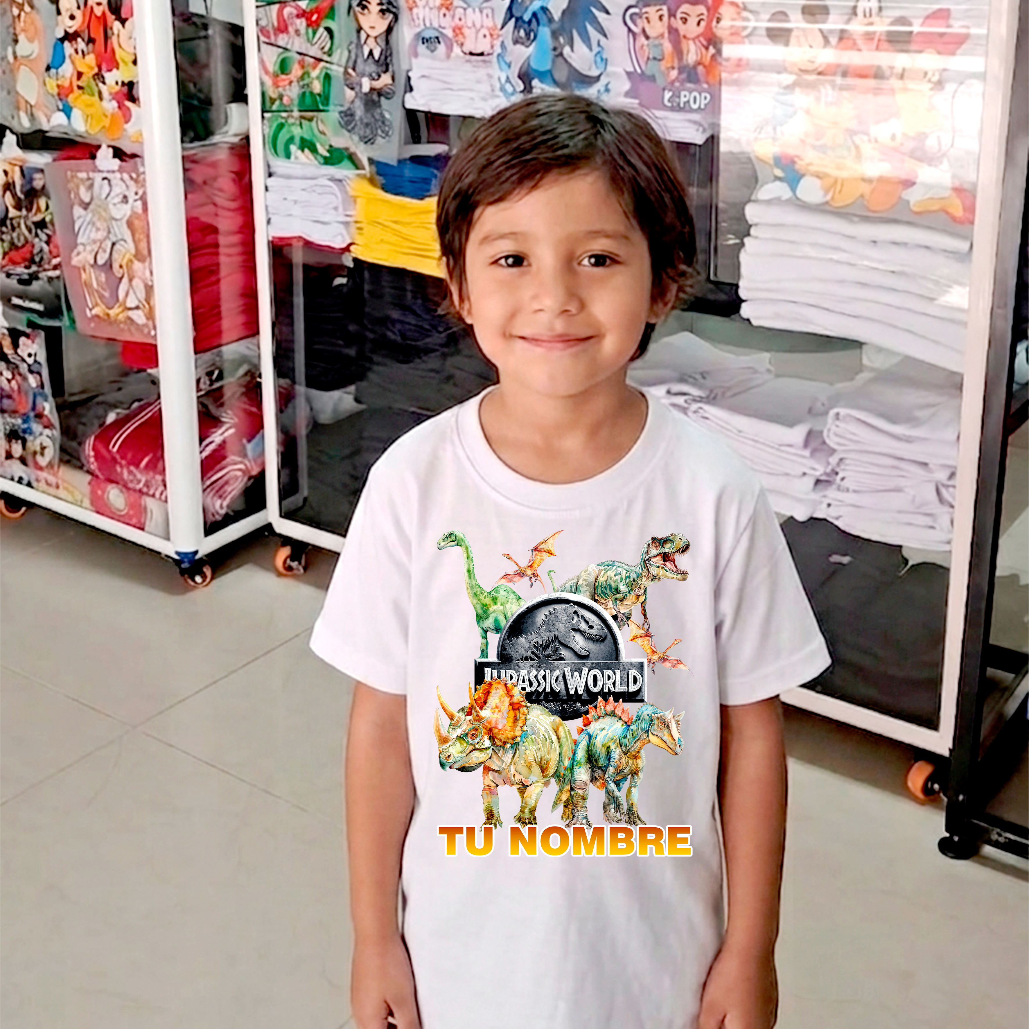 Camiseta Jurassic World Personalizada