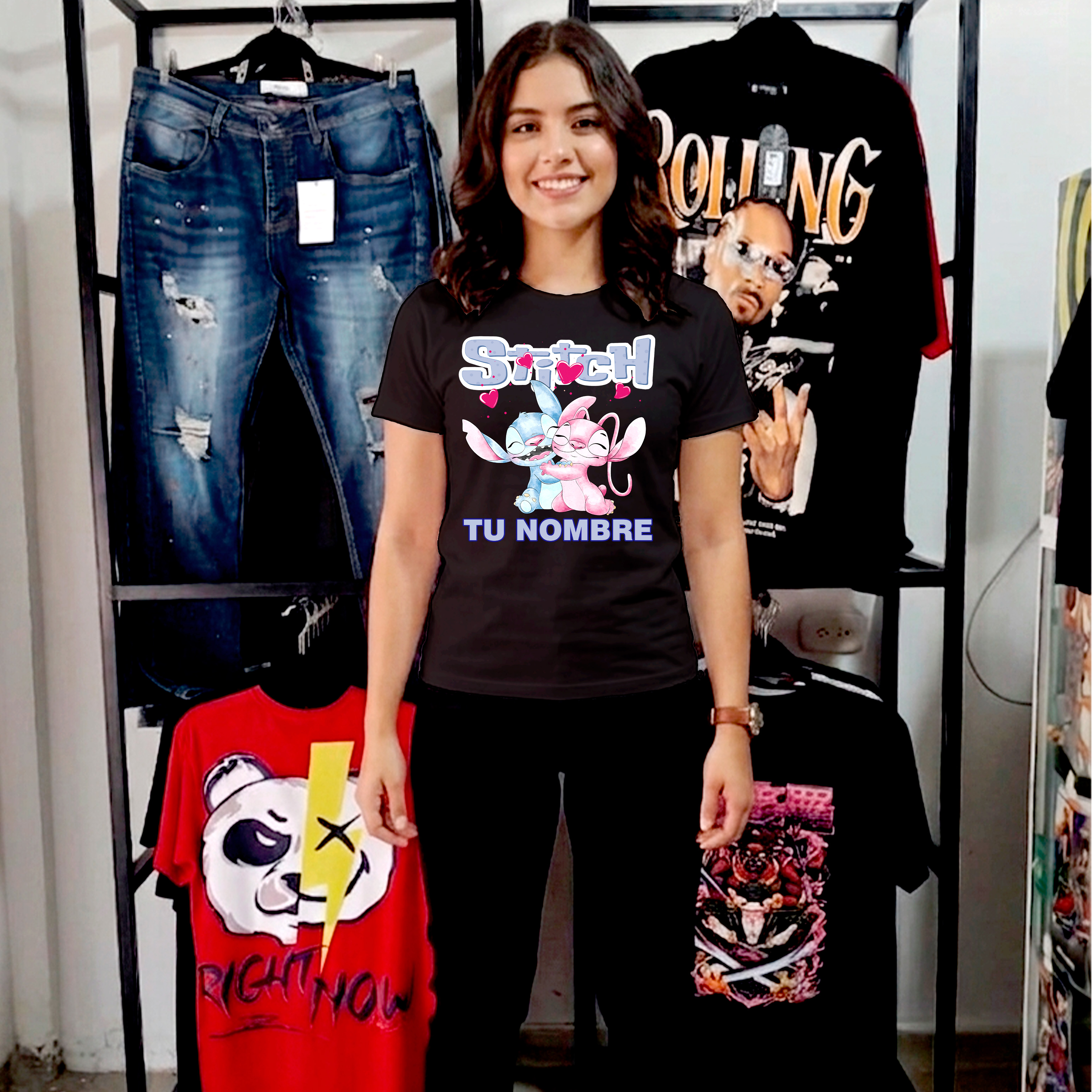 Camiseta Stitch Personalizada