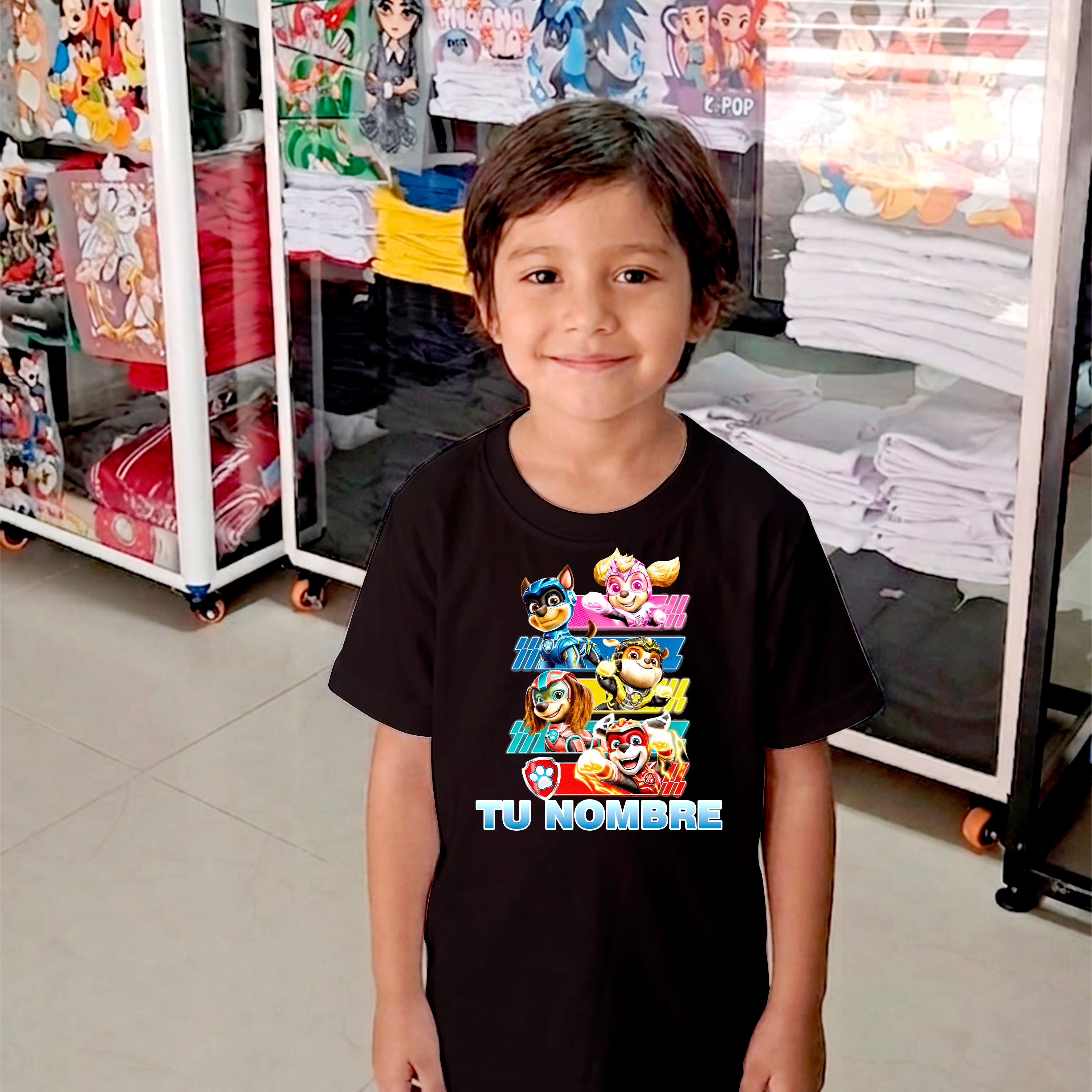 Camiseta Paw Patrol personalizada