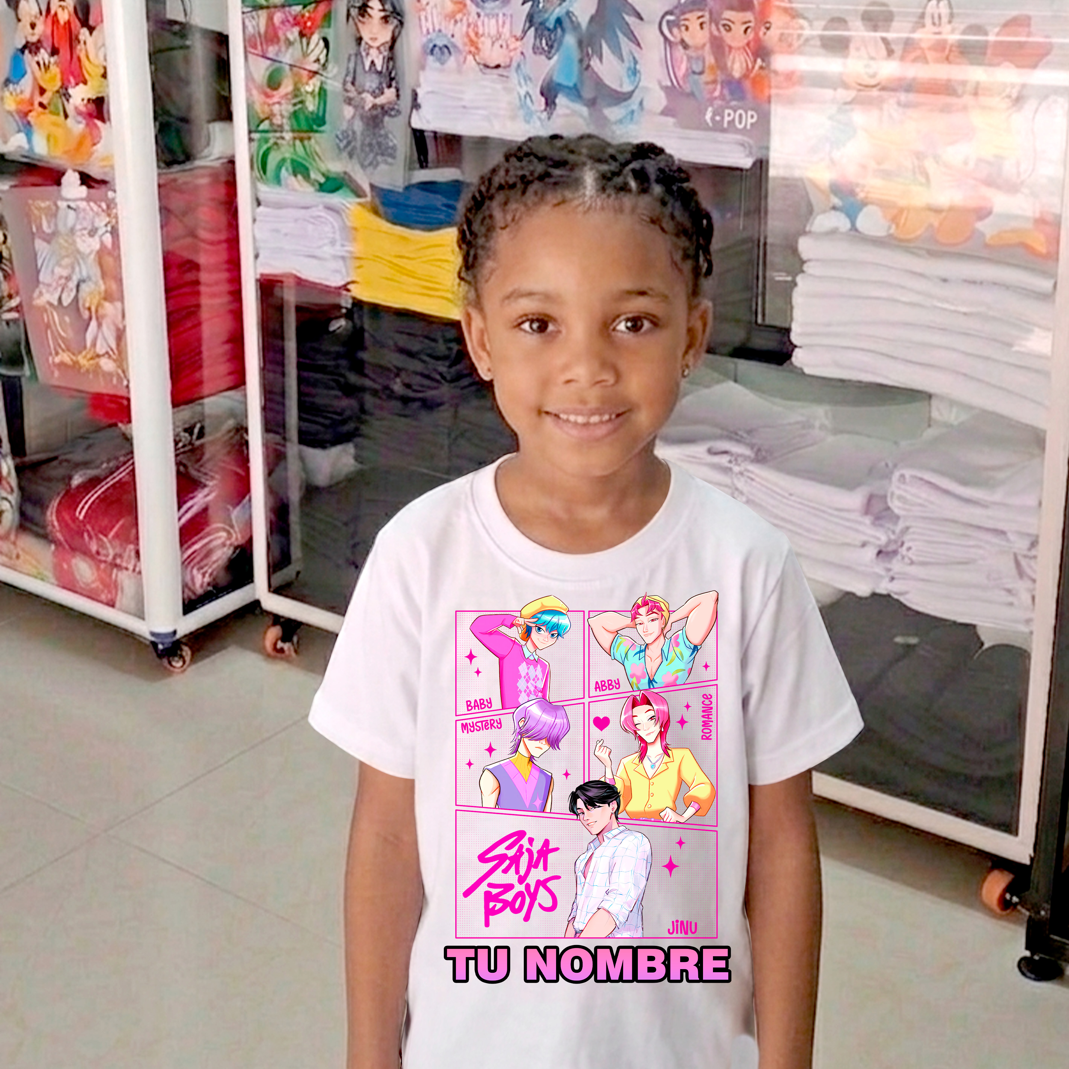 Camiseta K-pop personalizada