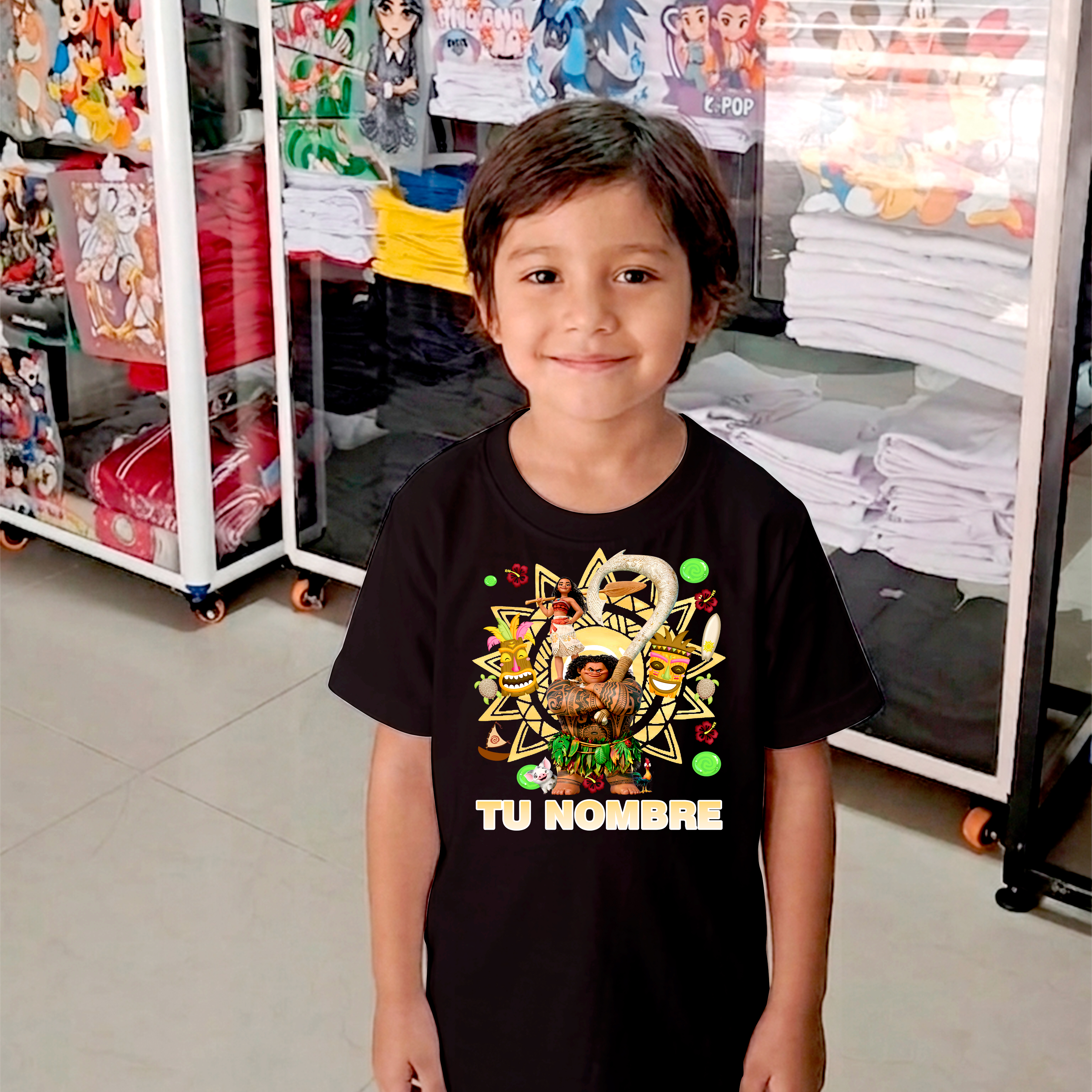 Camiseta Moana personalizada 