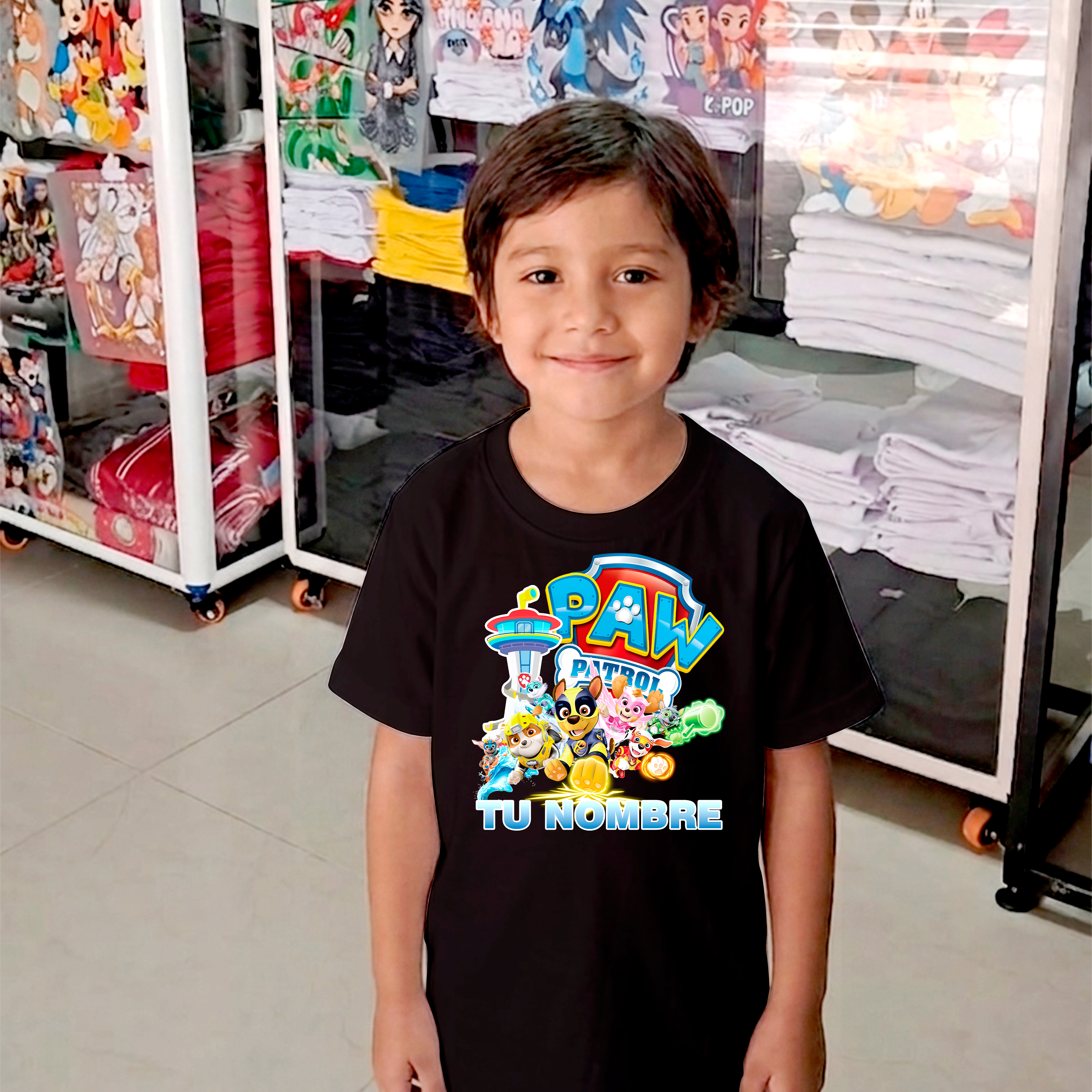 Camiseta Paw Patrol personalizada