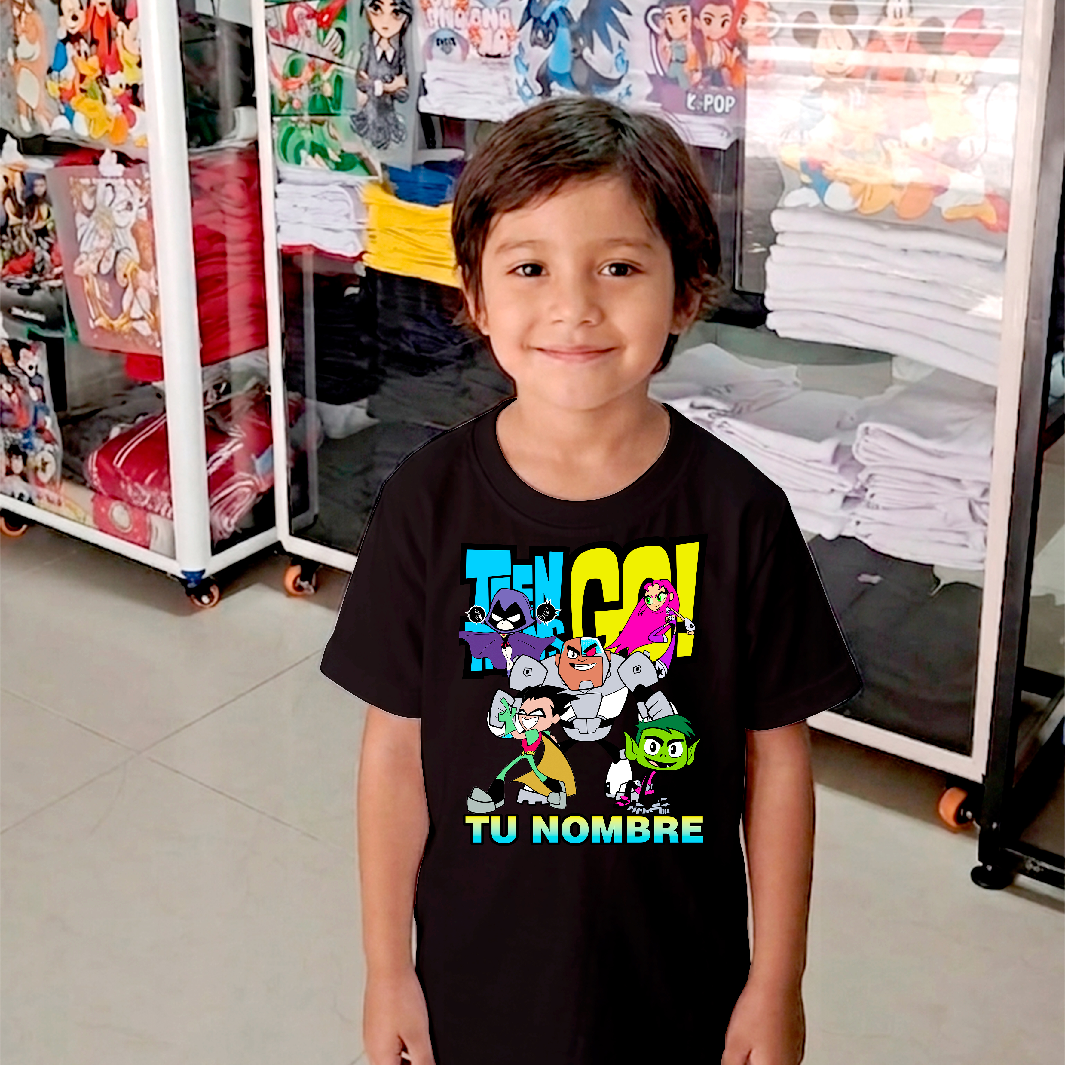Camiseta los jovenes titanes personalizada