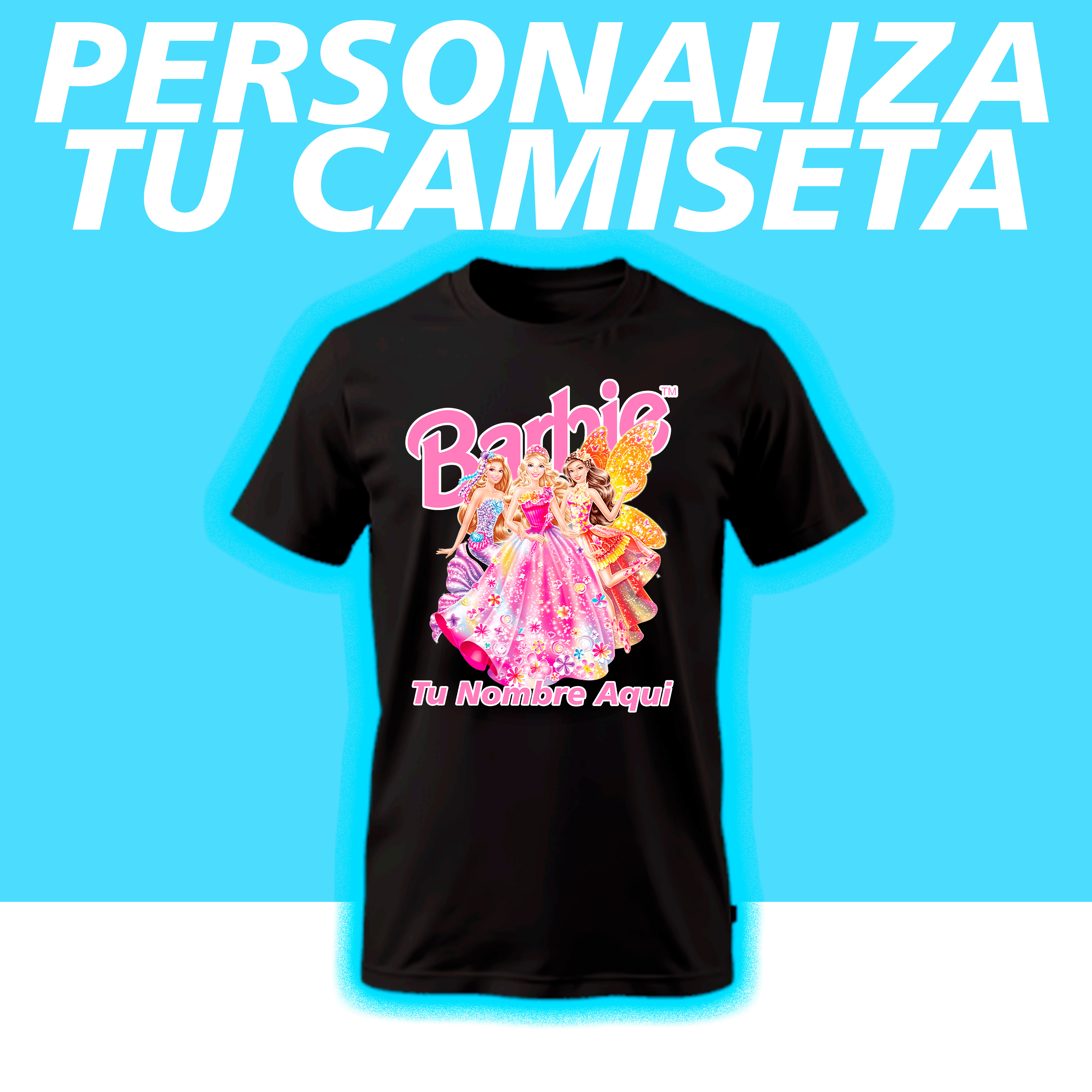 Camiseta Barbie personalizada