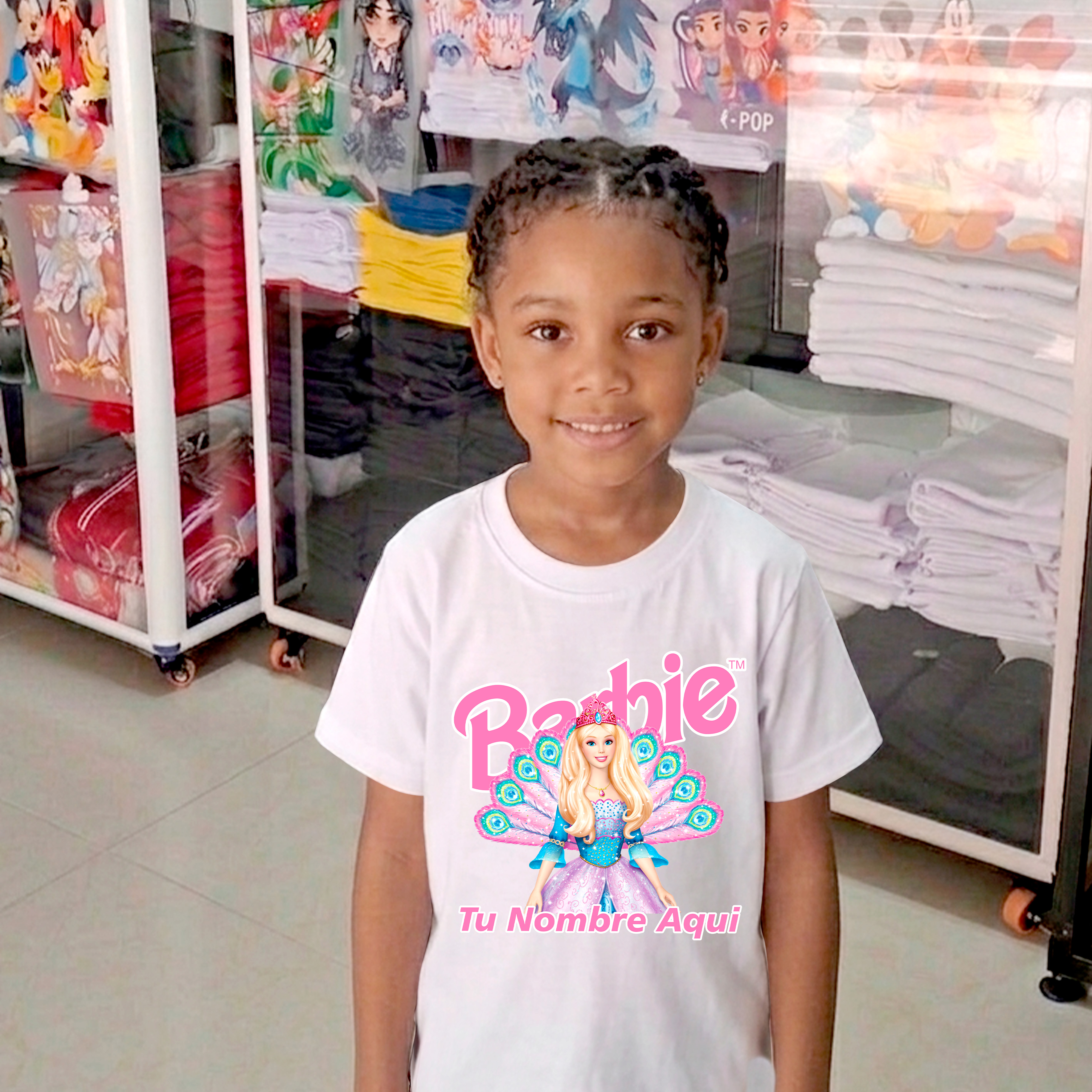 Camiseta Barbie Personalizada